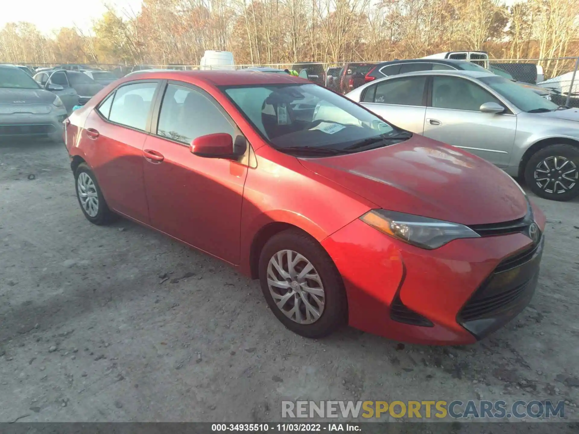 1 Photograph of a damaged car 5YFBURHE8KP888703 TOYOTA COROLLA 2019