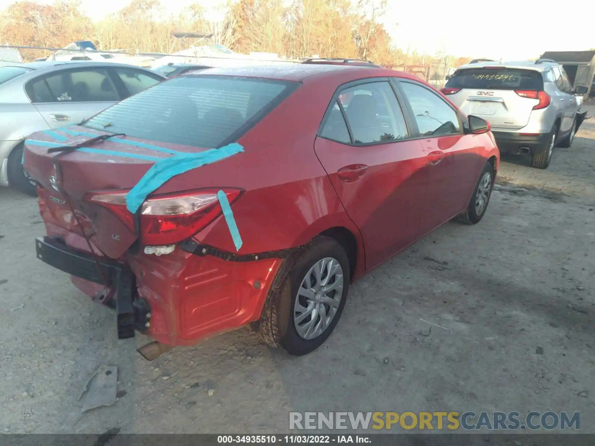 4 Photograph of a damaged car 5YFBURHE8KP888703 TOYOTA COROLLA 2019