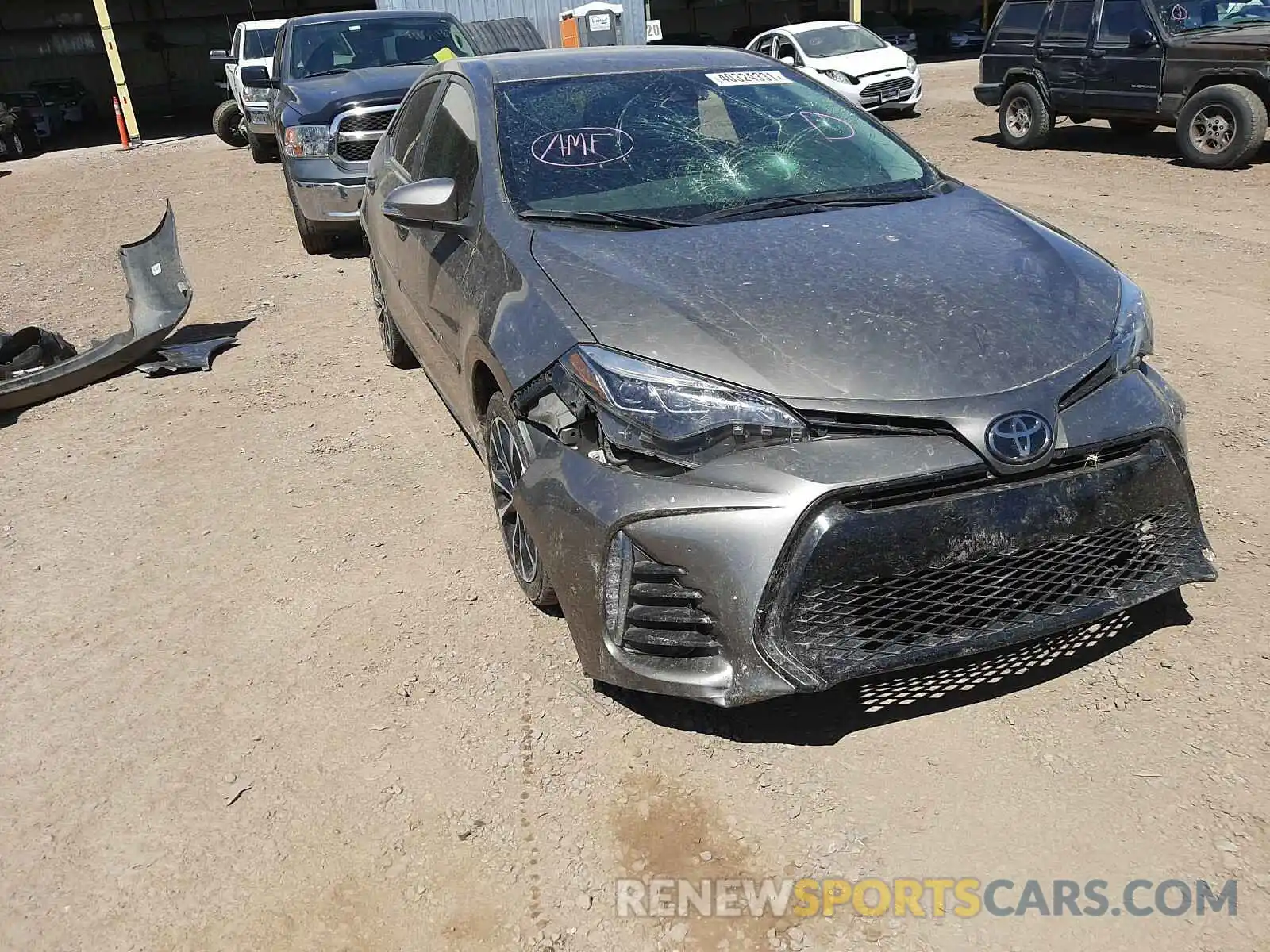 1 Photograph of a damaged car 5YFBURHE8KP888720 TOYOTA COROLLA 2019