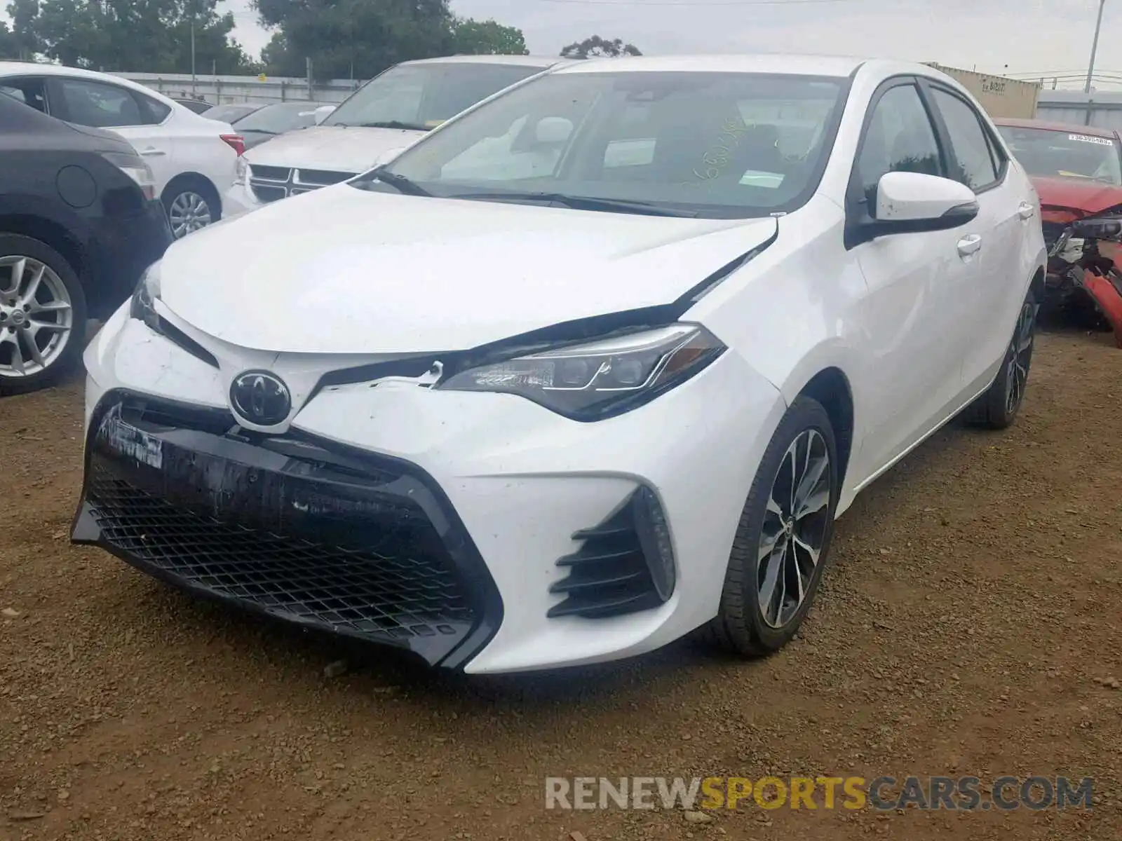 2 Photograph of a damaged car 5YFBURHE8KP888765 TOYOTA COROLLA 2019