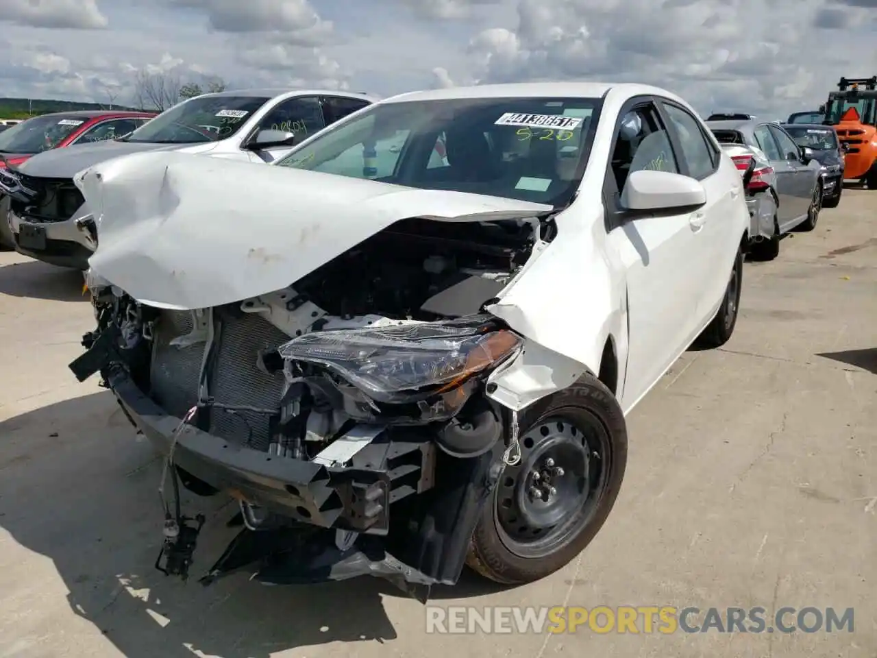 2 Photograph of a damaged car 5YFBURHE8KP888894 TOYOTA COROLLA 2019