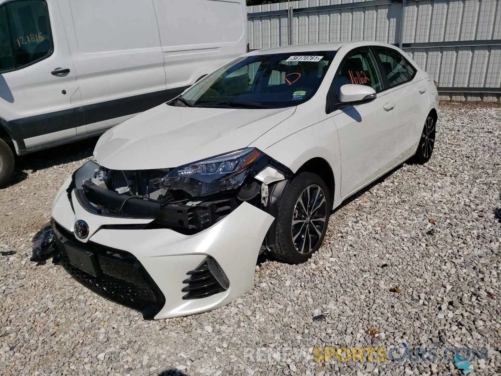 2 Photograph of a damaged car 5YFBURHE8KP888989 TOYOTA COROLLA 2019