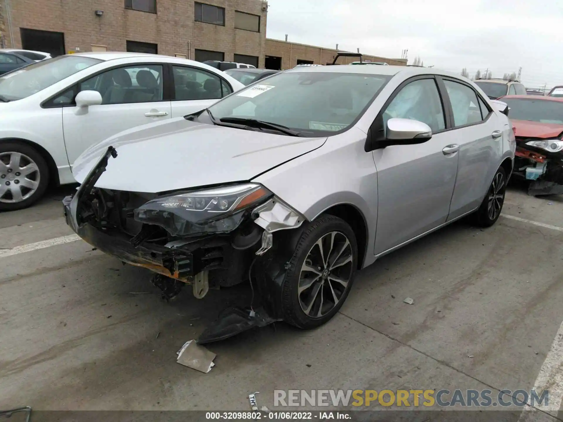 2 Photograph of a damaged car 5YFBURHE8KP889043 TOYOTA COROLLA 2019