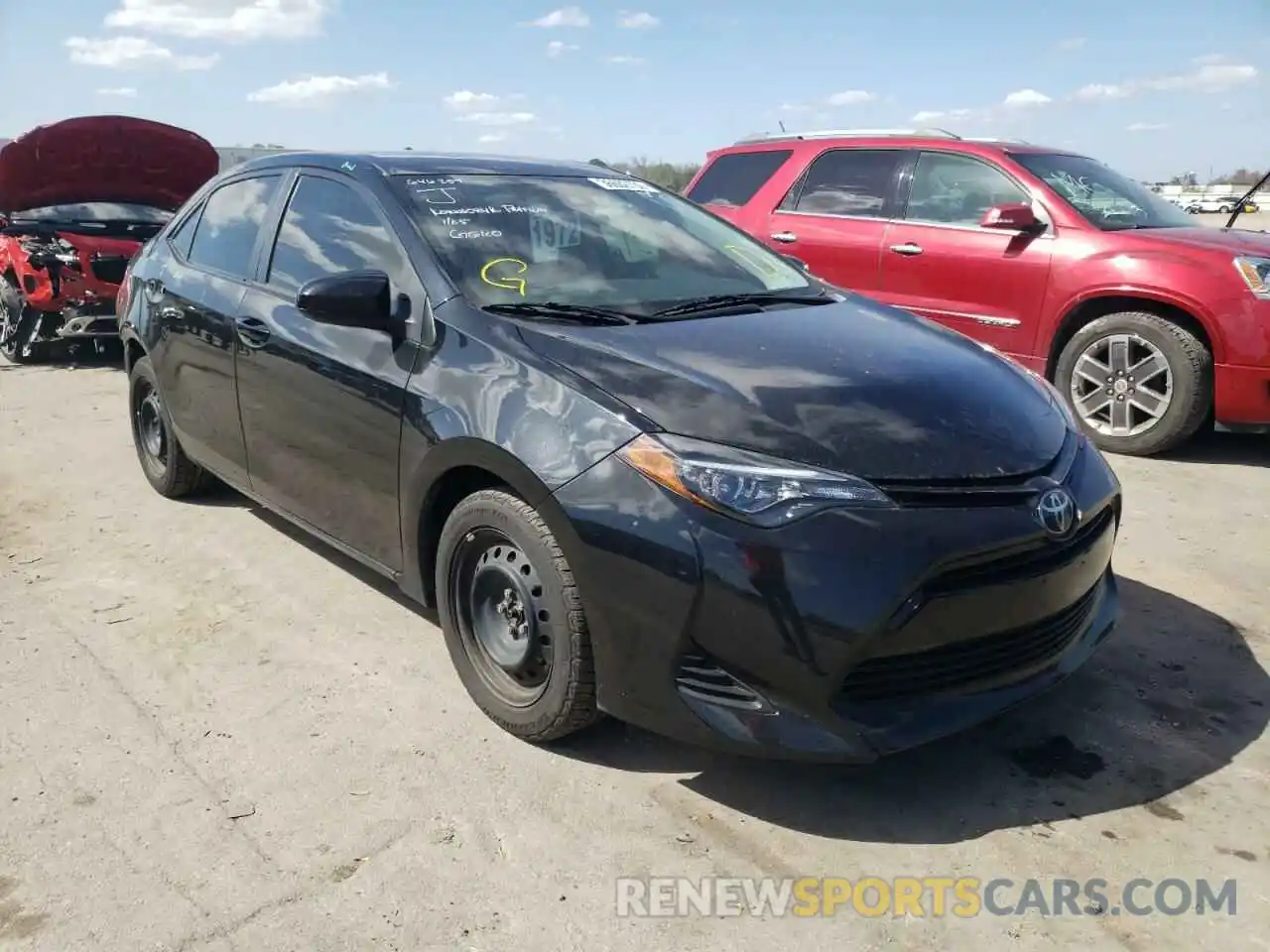 1 Photograph of a damaged car 5YFBURHE8KP889088 TOYOTA COROLLA 2019