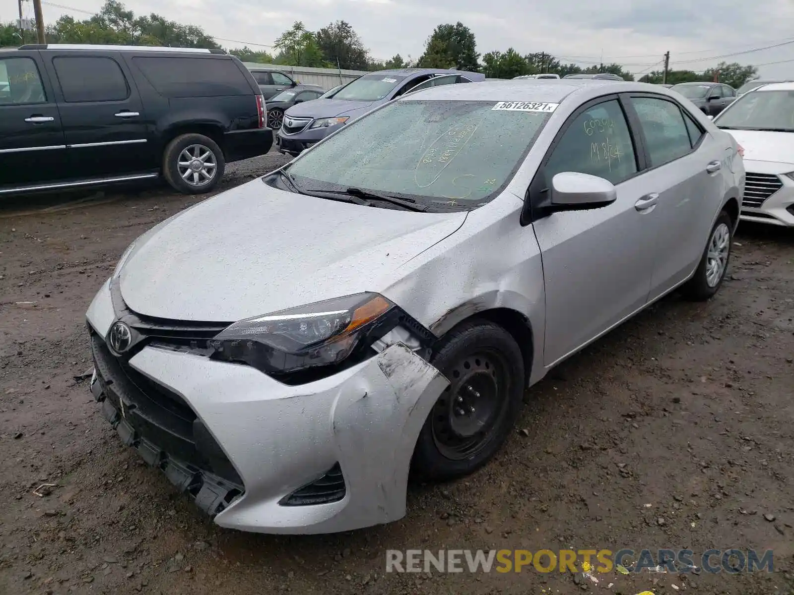 2 Photograph of a damaged car 5YFBURHE8KP889382 TOYOTA COROLLA 2019