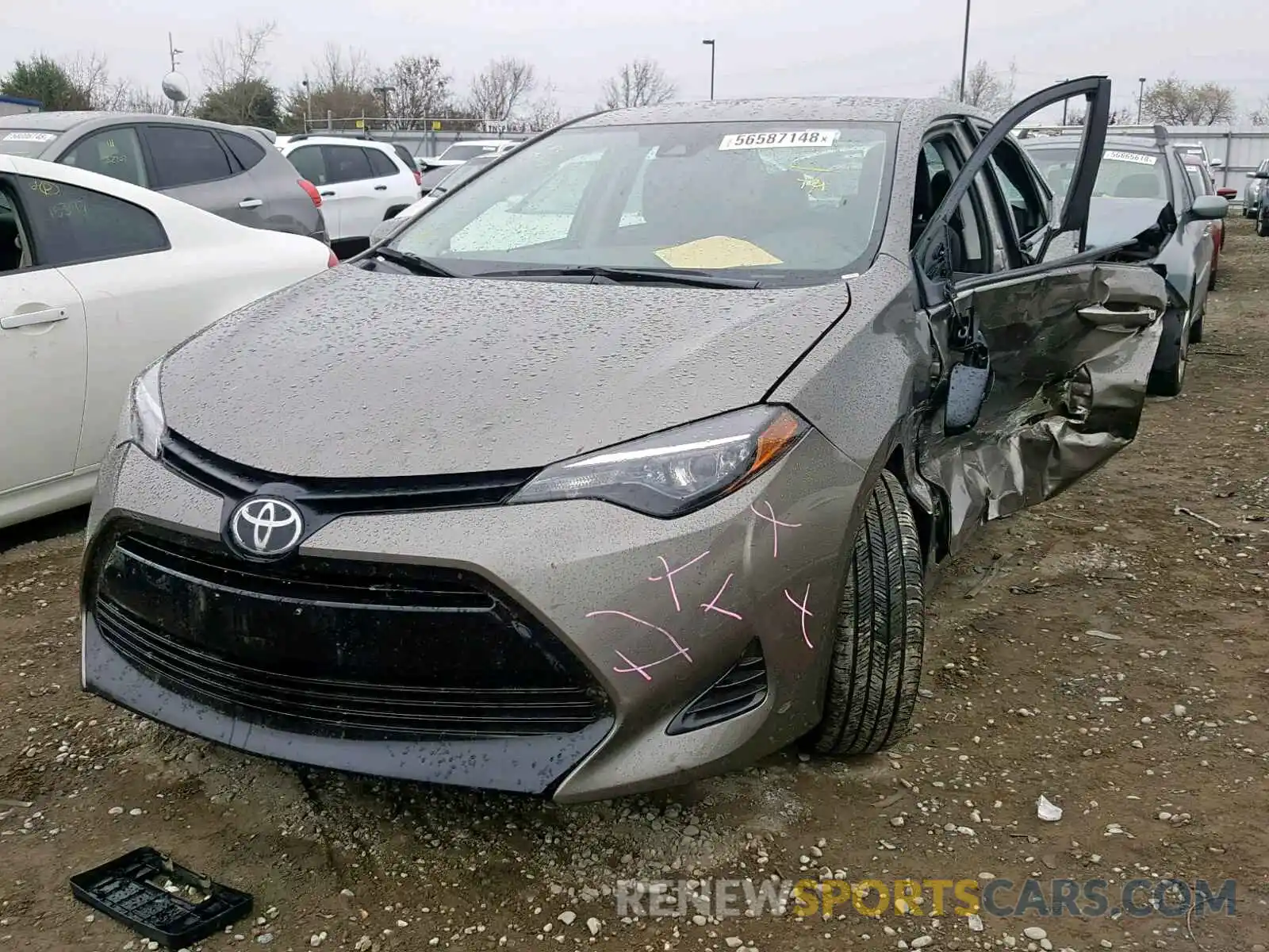 2 Photograph of a damaged car 5YFBURHE8KP889821 TOYOTA COROLLA 2019