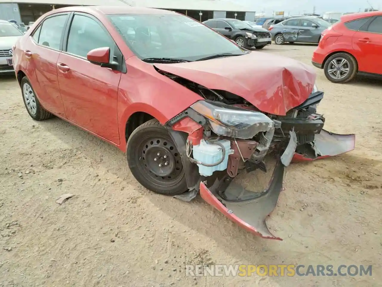 1 Photograph of a damaged car 5YFBURHE8KP889835 TOYOTA COROLLA 2019