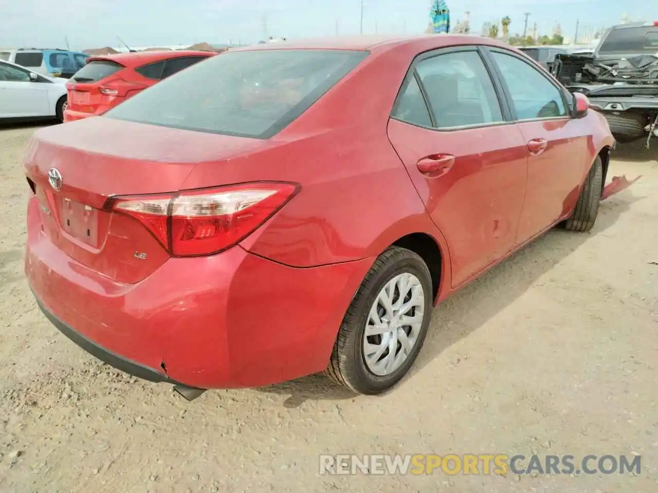 4 Photograph of a damaged car 5YFBURHE8KP889835 TOYOTA COROLLA 2019