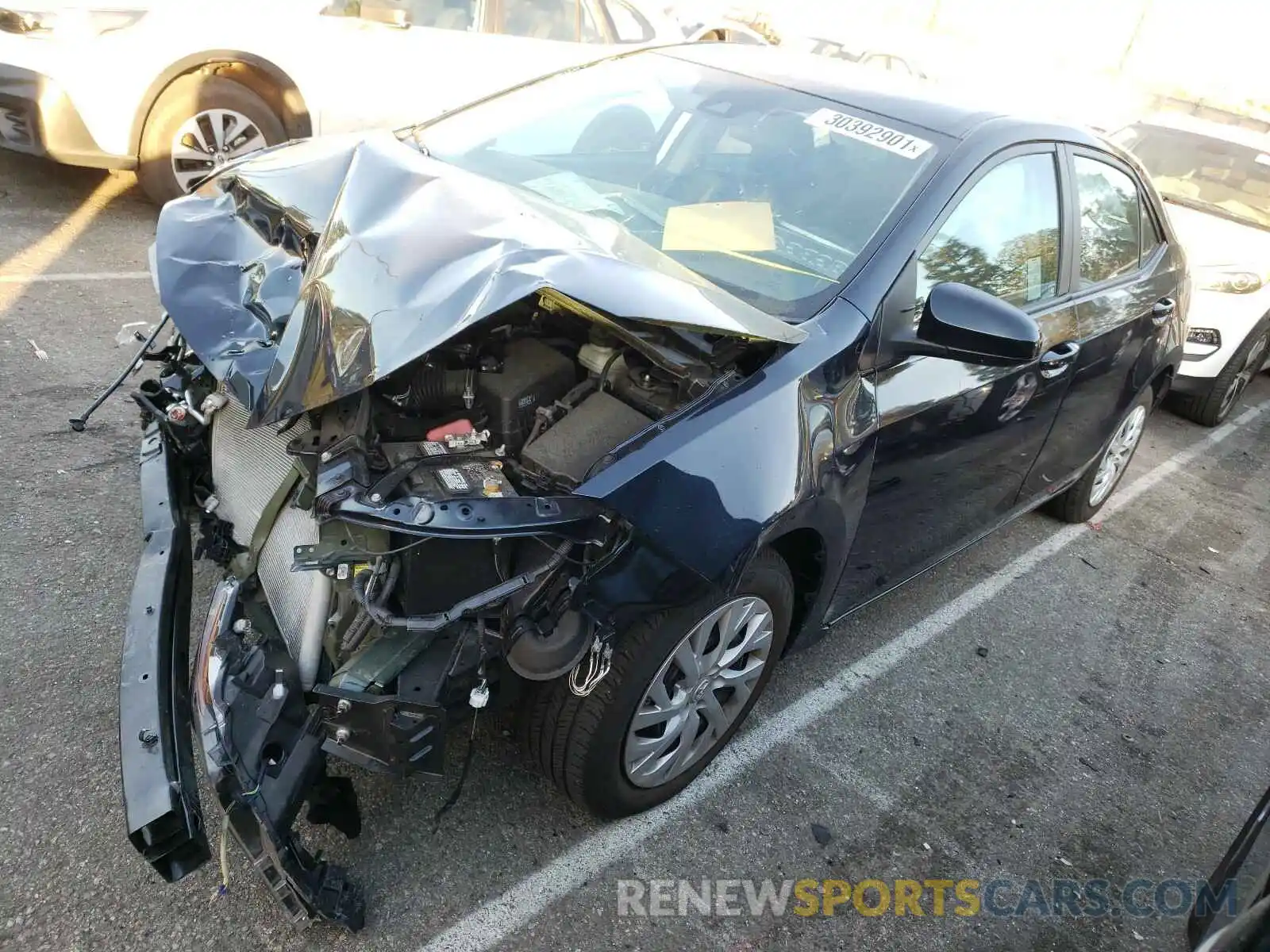 2 Photograph of a damaged car 5YFBURHE8KP890273 TOYOTA COROLLA 2019