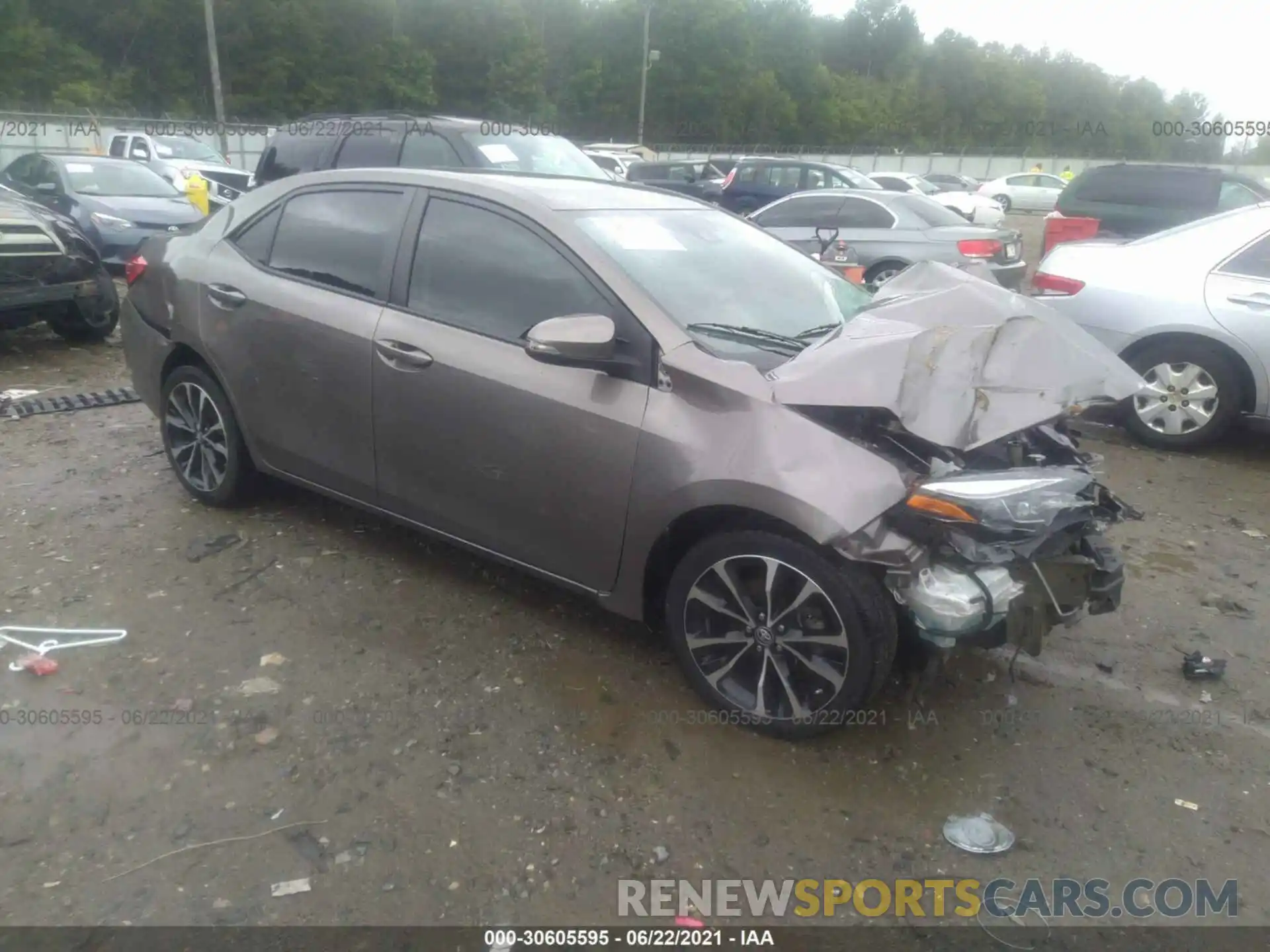 1 Photograph of a damaged car 5YFBURHE8KP890631 TOYOTA COROLLA 2019