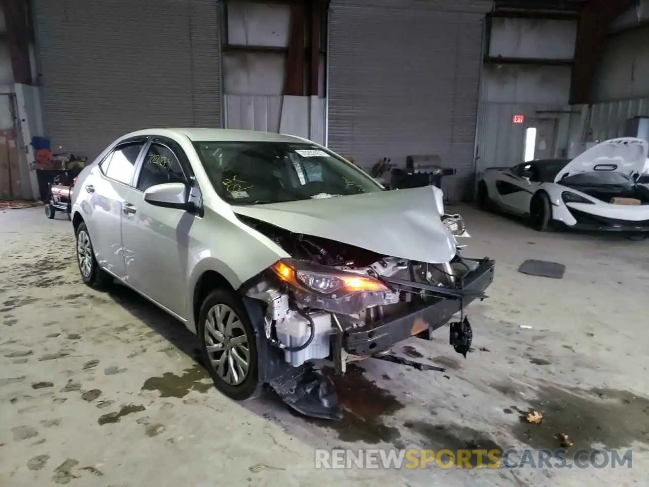 1 Photograph of a damaged car 5YFBURHE8KP891522 TOYOTA COROLLA 2019