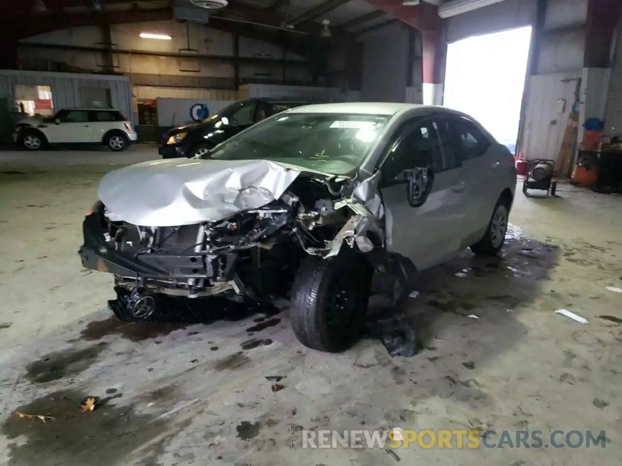 2 Photograph of a damaged car 5YFBURHE8KP891522 TOYOTA COROLLA 2019