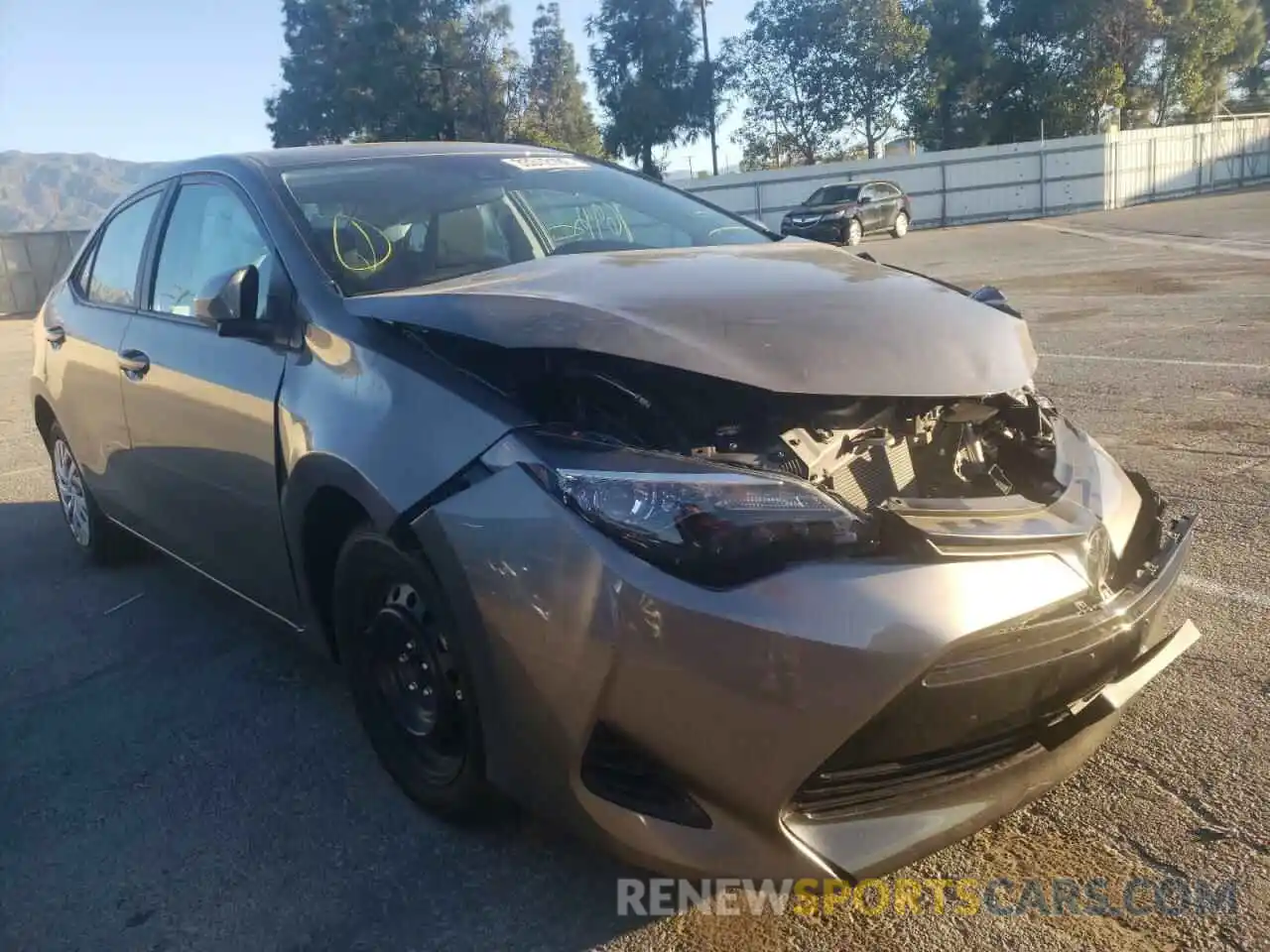 1 Photograph of a damaged car 5YFBURHE8KP891777 TOYOTA COROLLA 2019