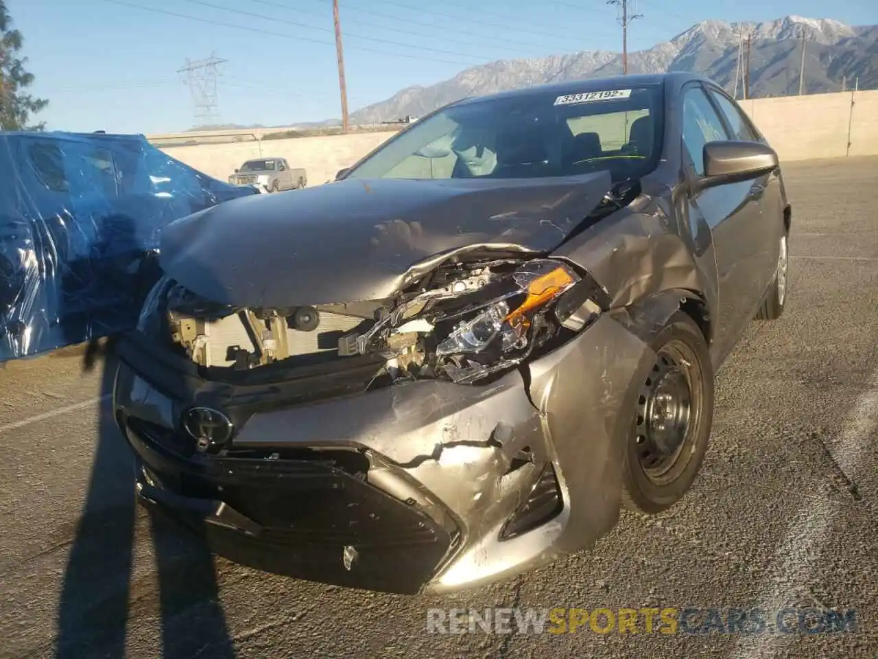 2 Photograph of a damaged car 5YFBURHE8KP891777 TOYOTA COROLLA 2019