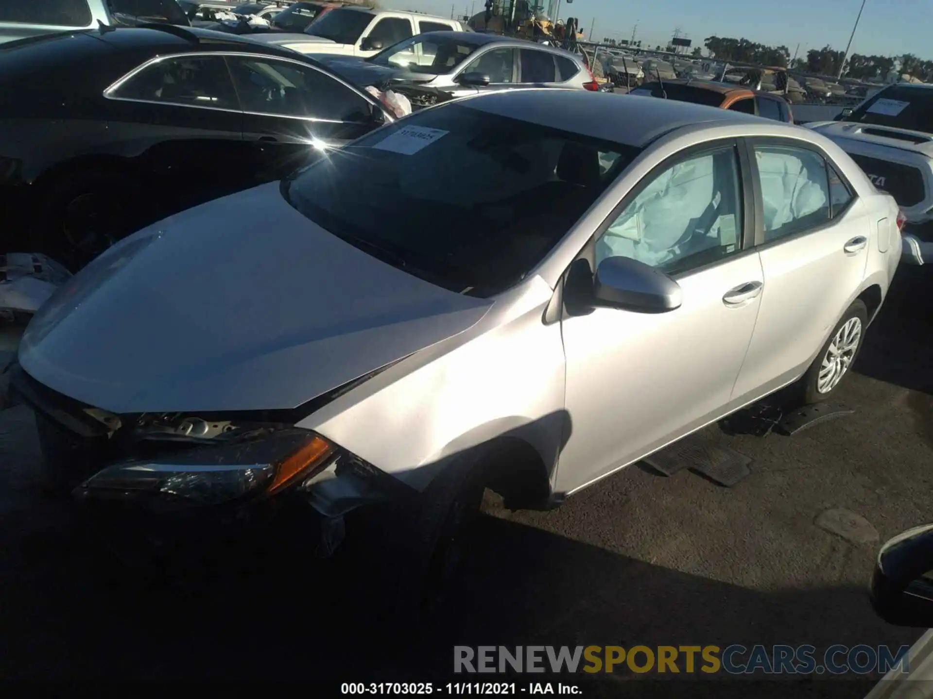 2 Photograph of a damaged car 5YFBURHE8KP891794 TOYOTA COROLLA 2019