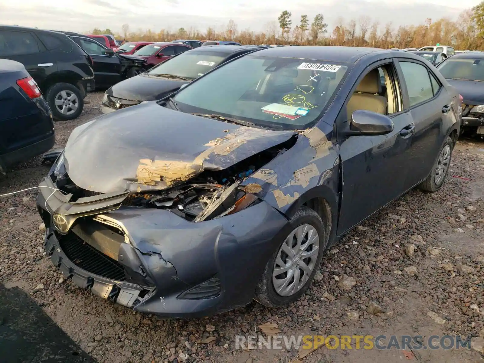 2 Photograph of a damaged car 5YFBURHE8KP892136 TOYOTA COROLLA 2019