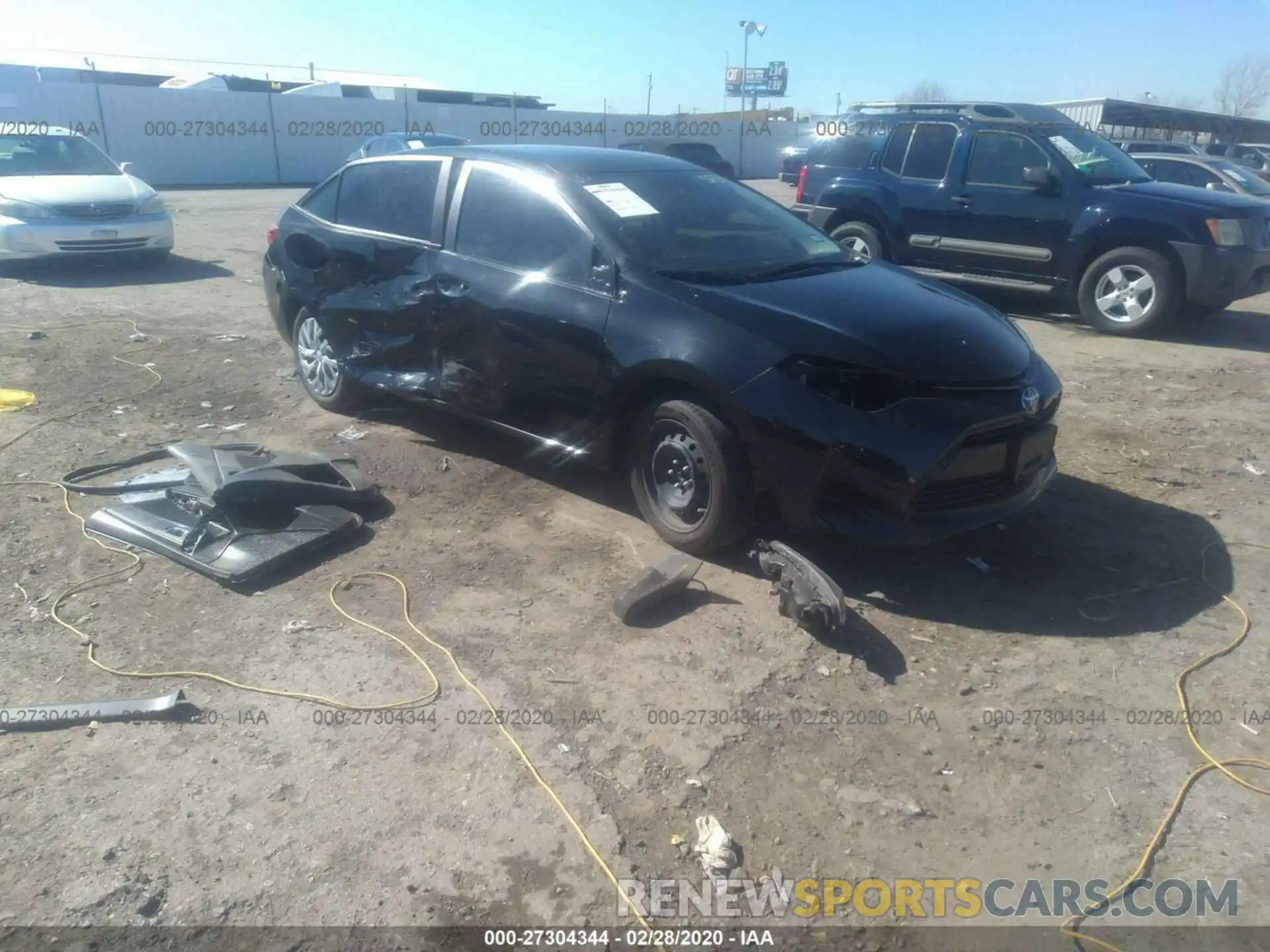 1 Photograph of a damaged car 5YFBURHE8KP892511 TOYOTA COROLLA 2019