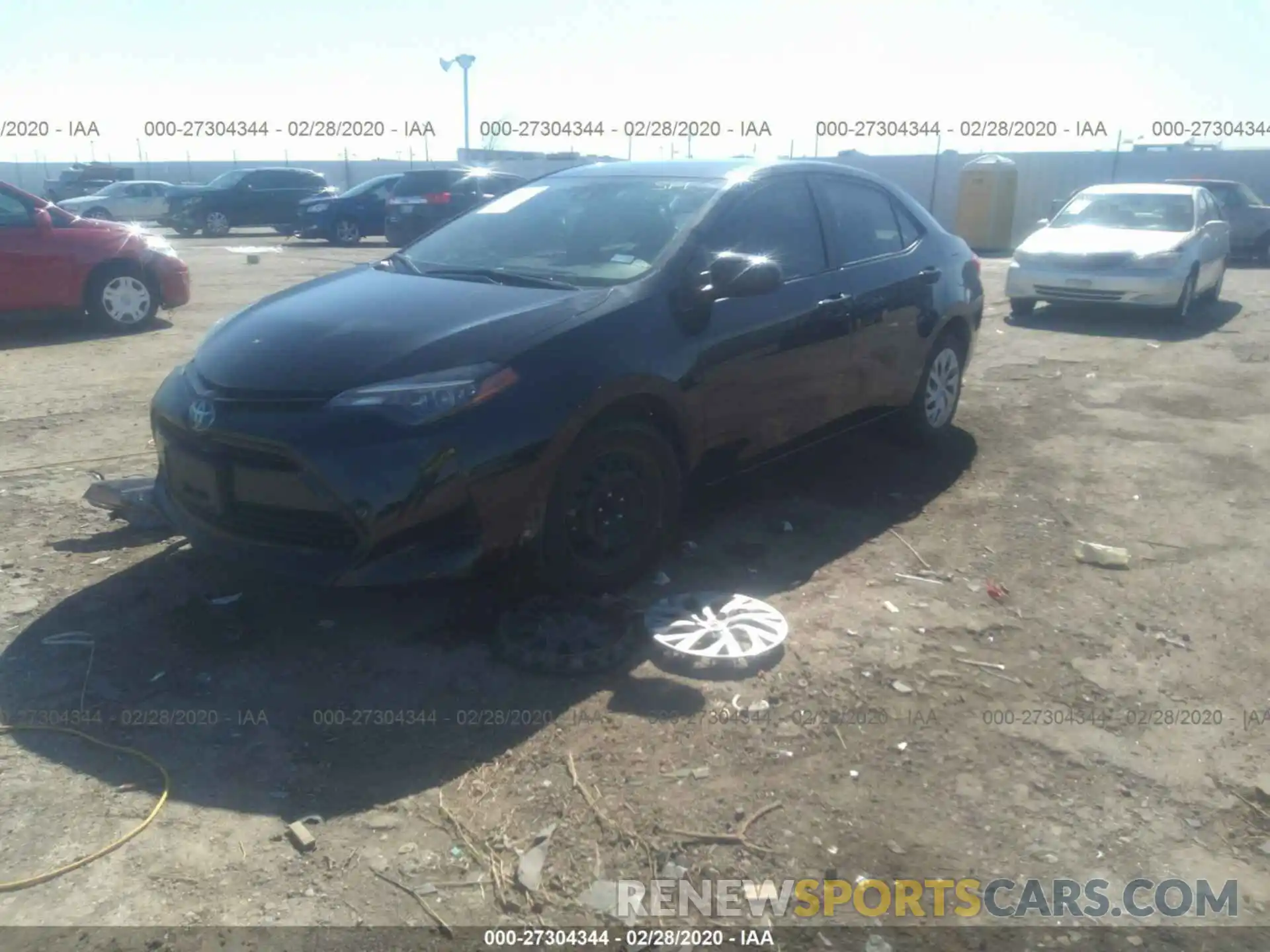 2 Photograph of a damaged car 5YFBURHE8KP892511 TOYOTA COROLLA 2019