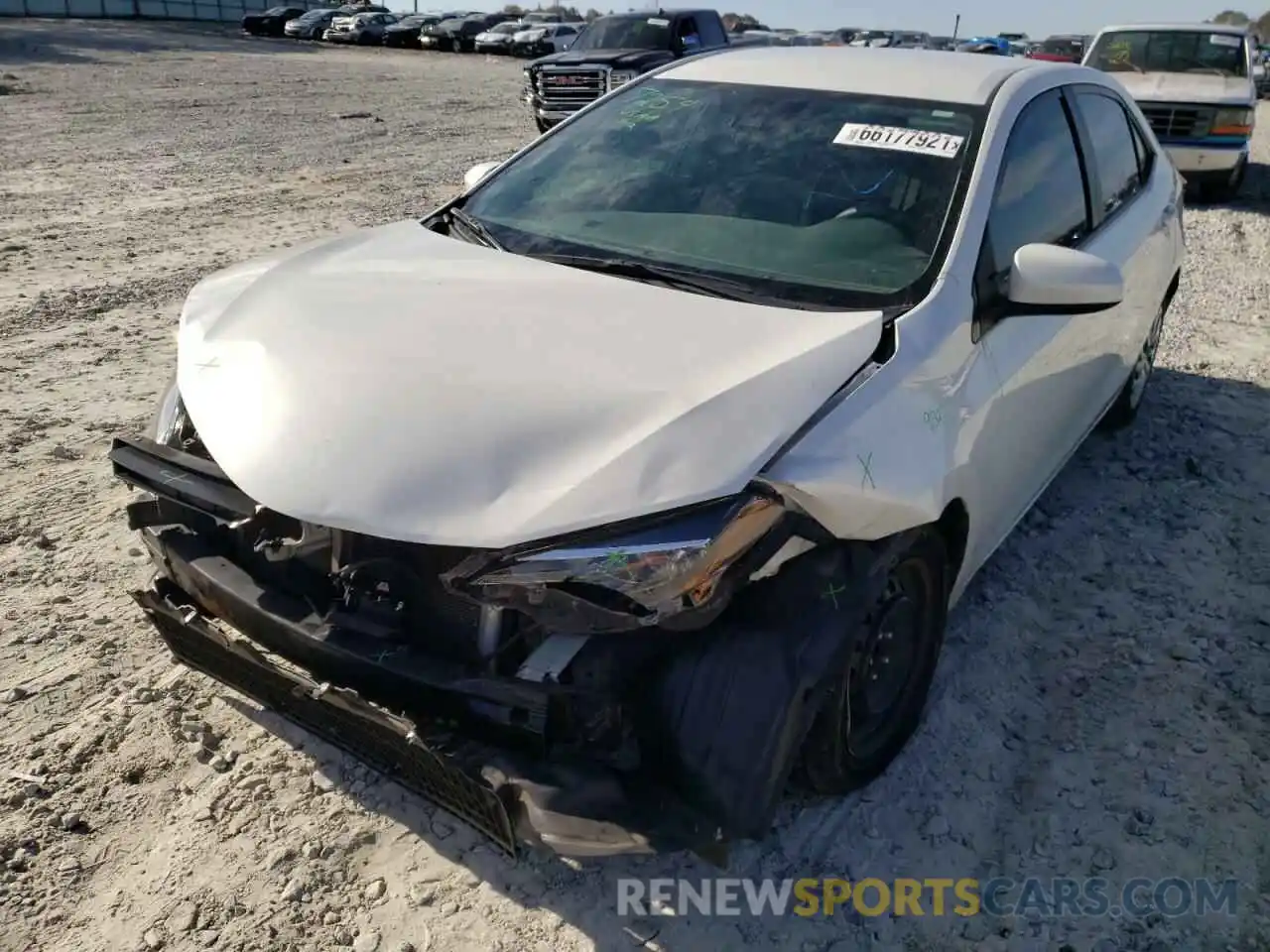 2 Photograph of a damaged car 5YFBURHE8KP892878 TOYOTA COROLLA 2019