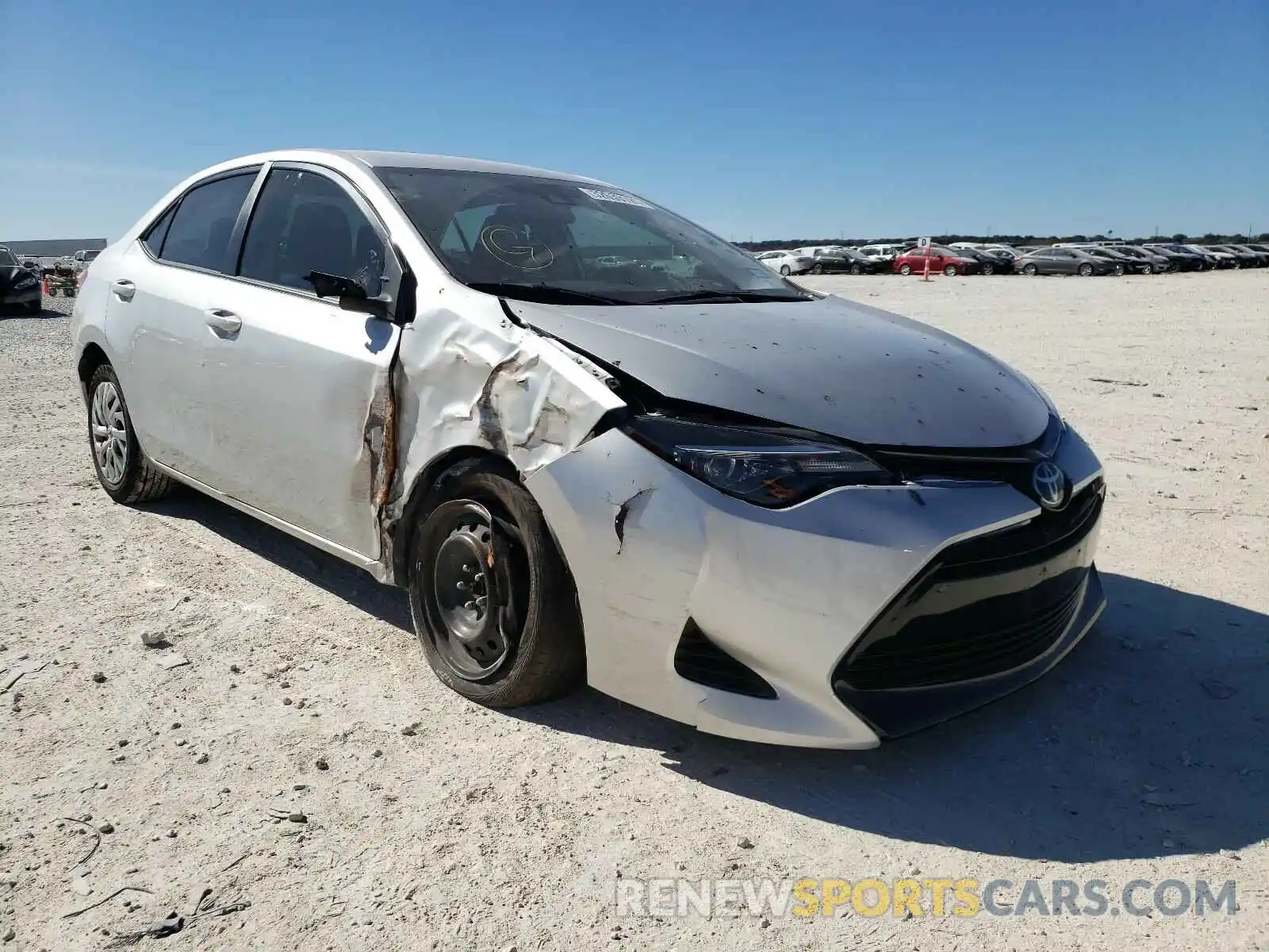 1 Photograph of a damaged car 5YFBURHE8KP893481 TOYOTA COROLLA 2019