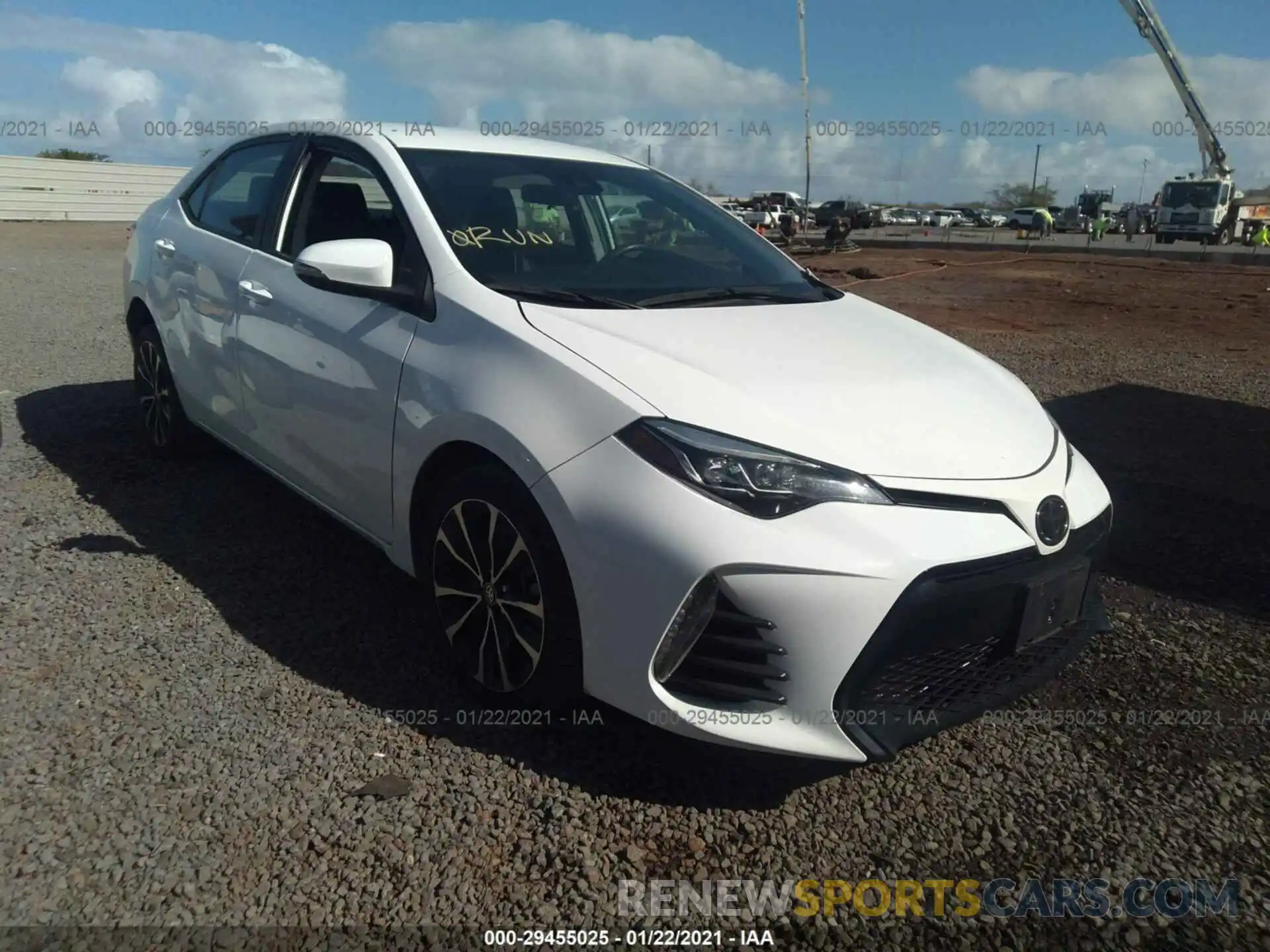 1 Photograph of a damaged car 5YFBURHE8KP893609 TOYOTA COROLLA 2019