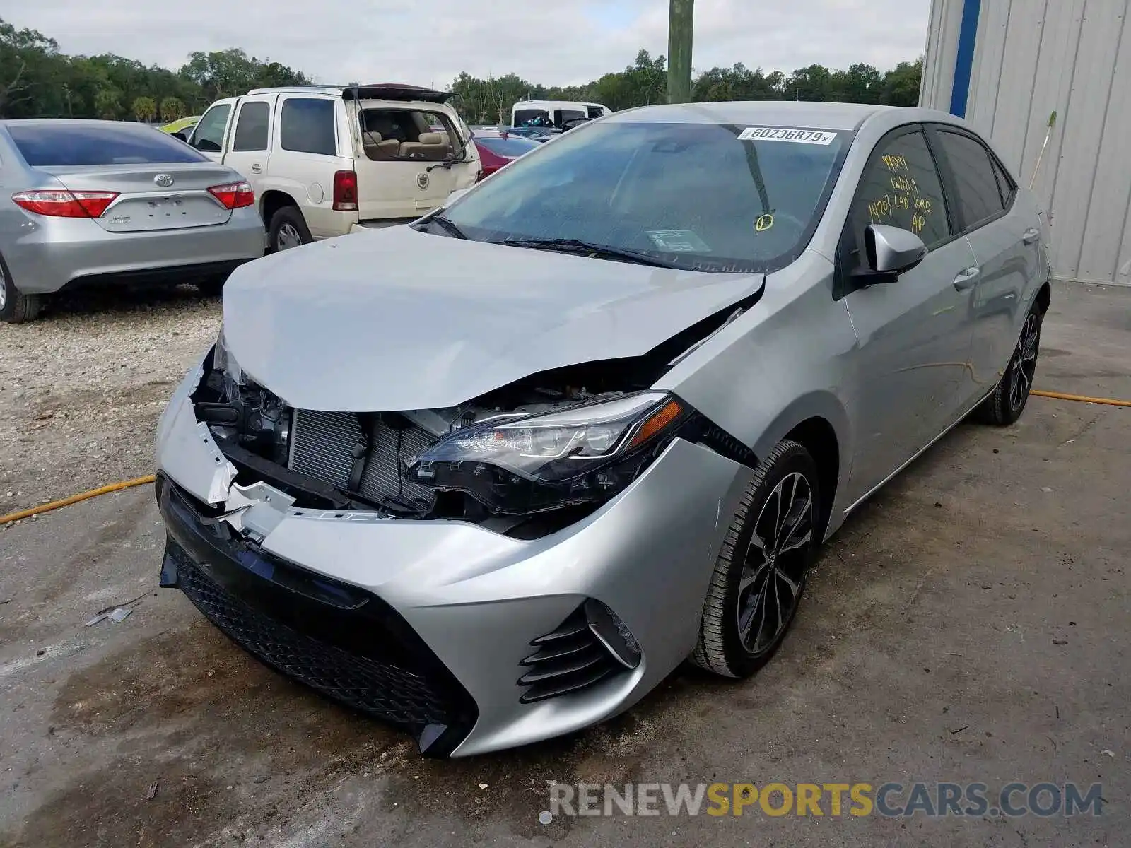 2 Photograph of a damaged car 5YFBURHE8KP893691 TOYOTA COROLLA 2019