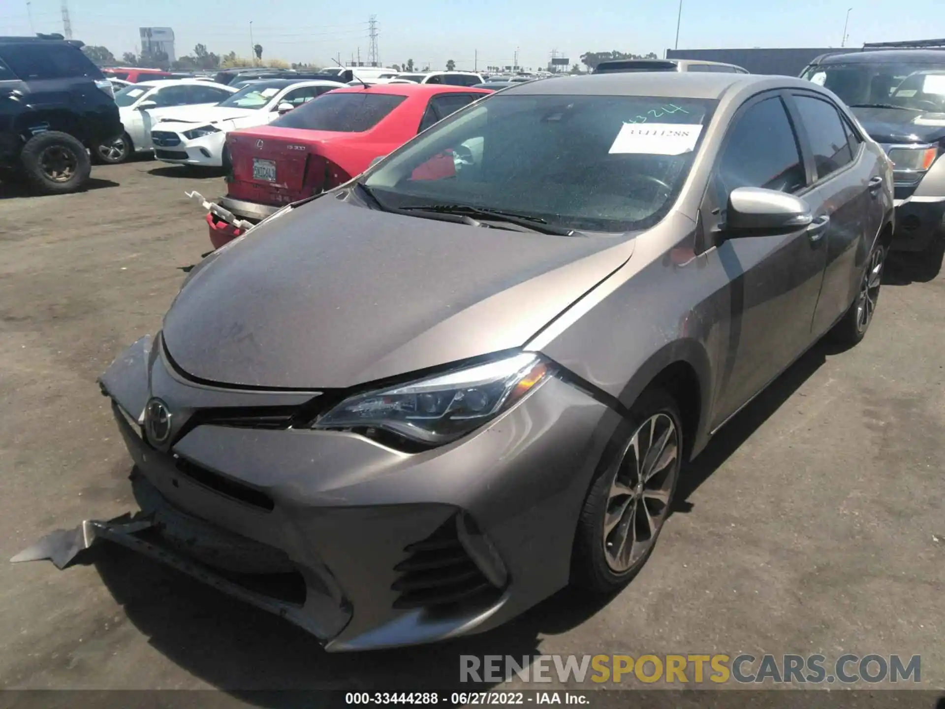 2 Photograph of a damaged car 5YFBURHE8KP894324 TOYOTA COROLLA 2019