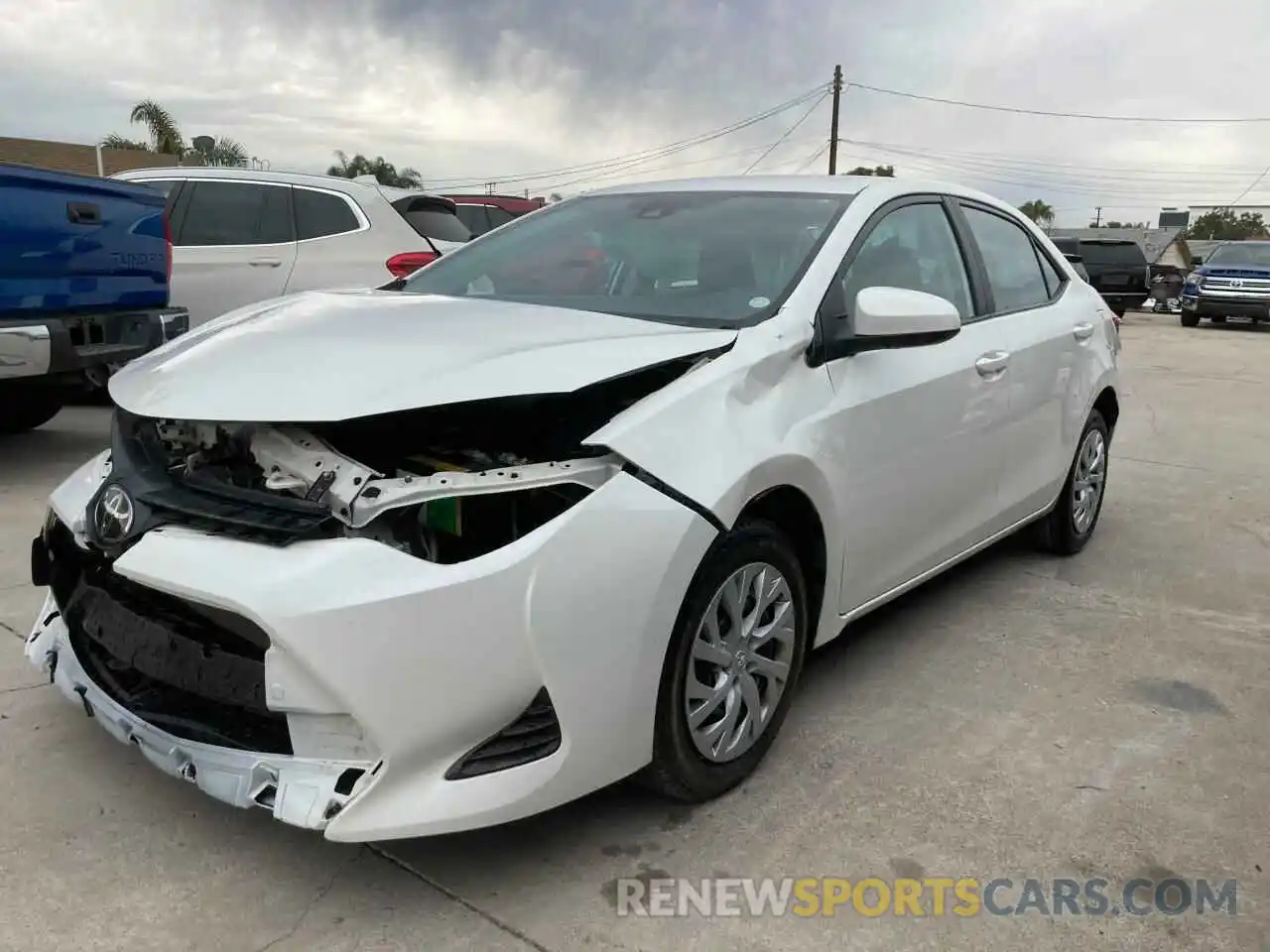 2 Photograph of a damaged car 5YFBURHE8KP894355 TOYOTA COROLLA 2019