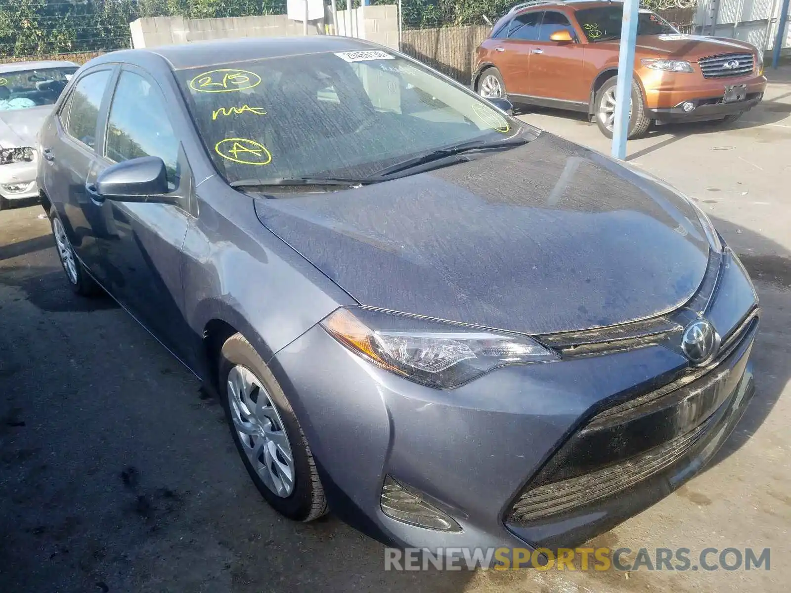 1 Photograph of a damaged car 5YFBURHE8KP894484 TOYOTA COROLLA 2019