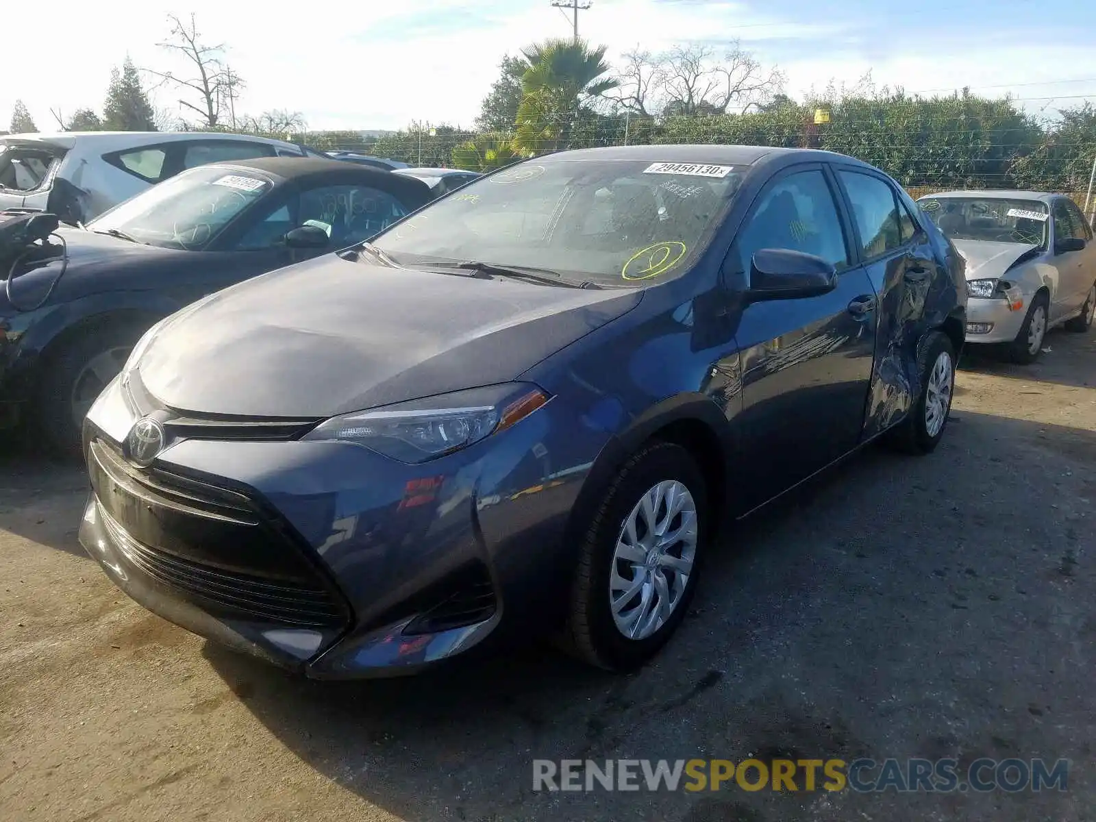 2 Photograph of a damaged car 5YFBURHE8KP894484 TOYOTA COROLLA 2019