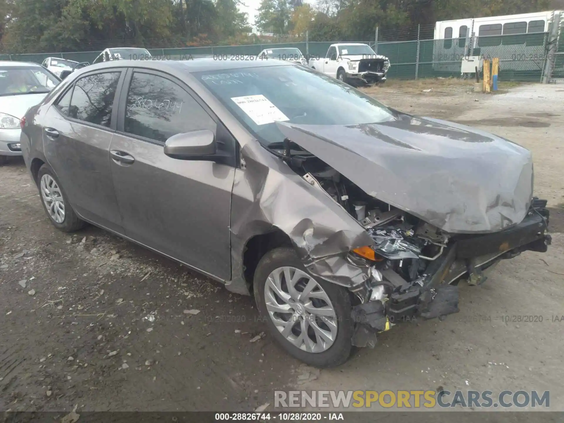 1 Photograph of a damaged car 5YFBURHE8KP894548 TOYOTA COROLLA 2019