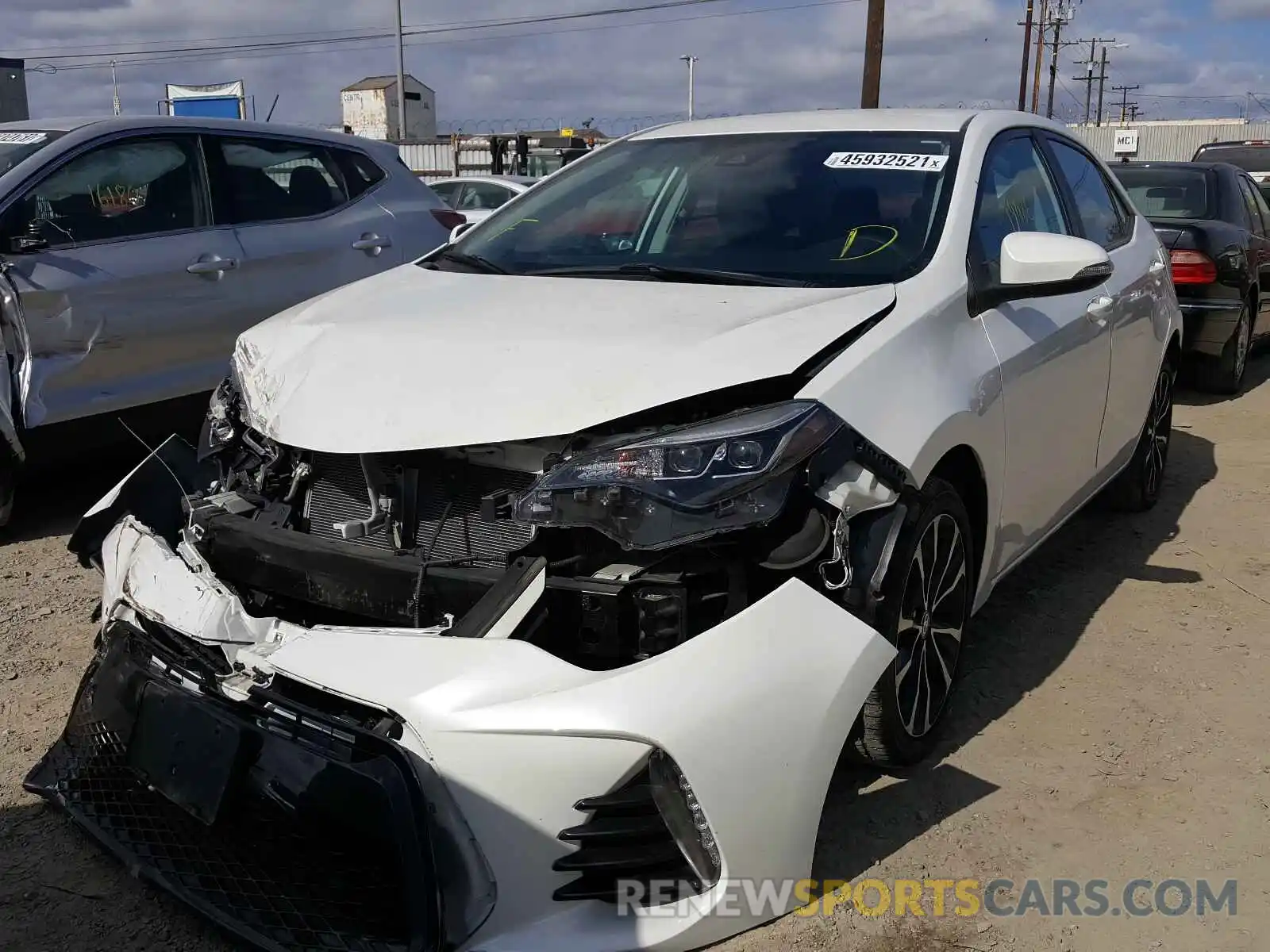 2 Photograph of a damaged car 5YFBURHE8KP894629 TOYOTA COROLLA 2019