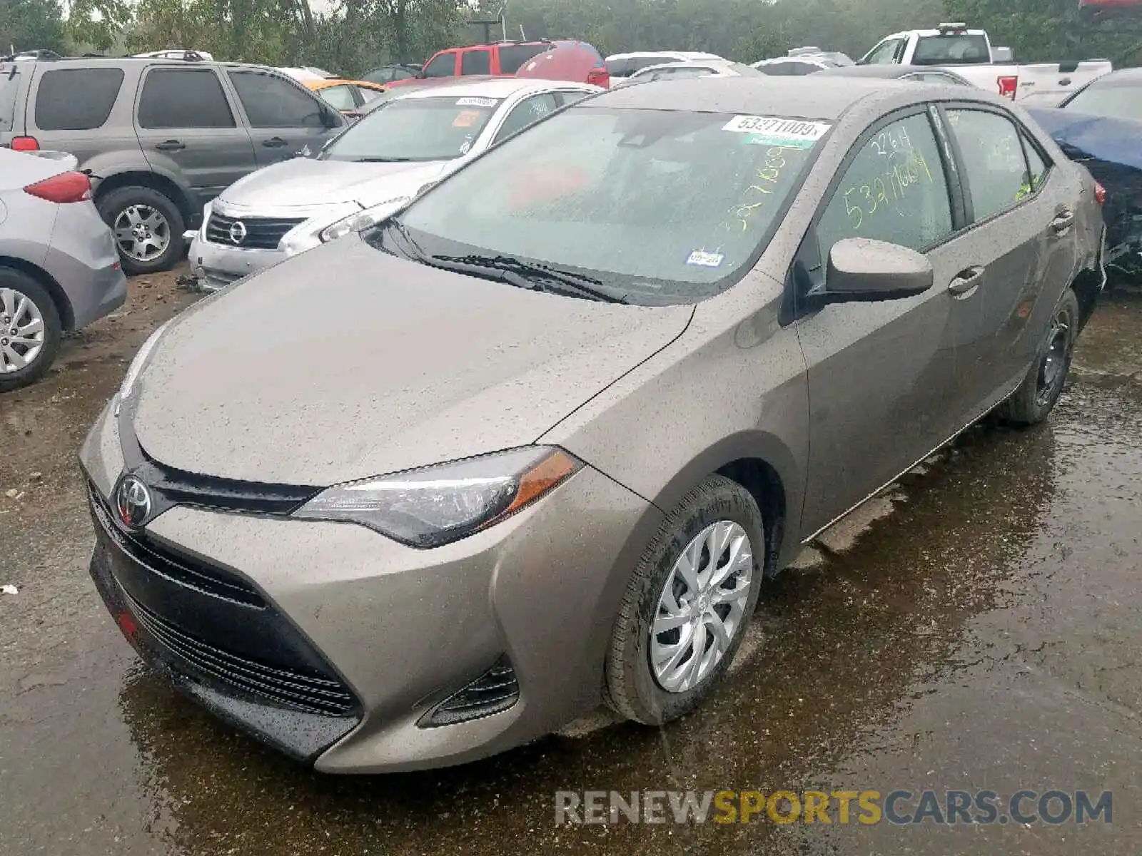 2 Photograph of a damaged car 5YFBURHE8KP895036 TOYOTA COROLLA 2019