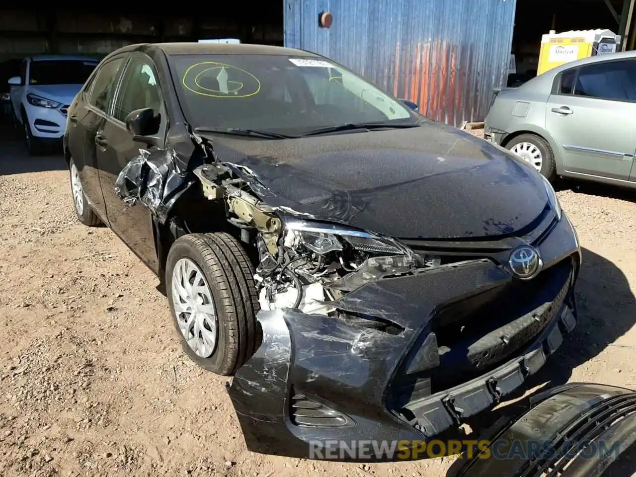 1 Photograph of a damaged car 5YFBURHE8KP895439 TOYOTA COROLLA 2019