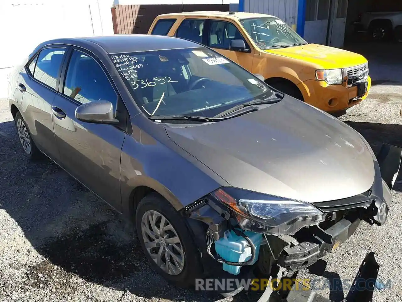 1 Photograph of a damaged car 5YFBURHE8KP895442 TOYOTA COROLLA 2019