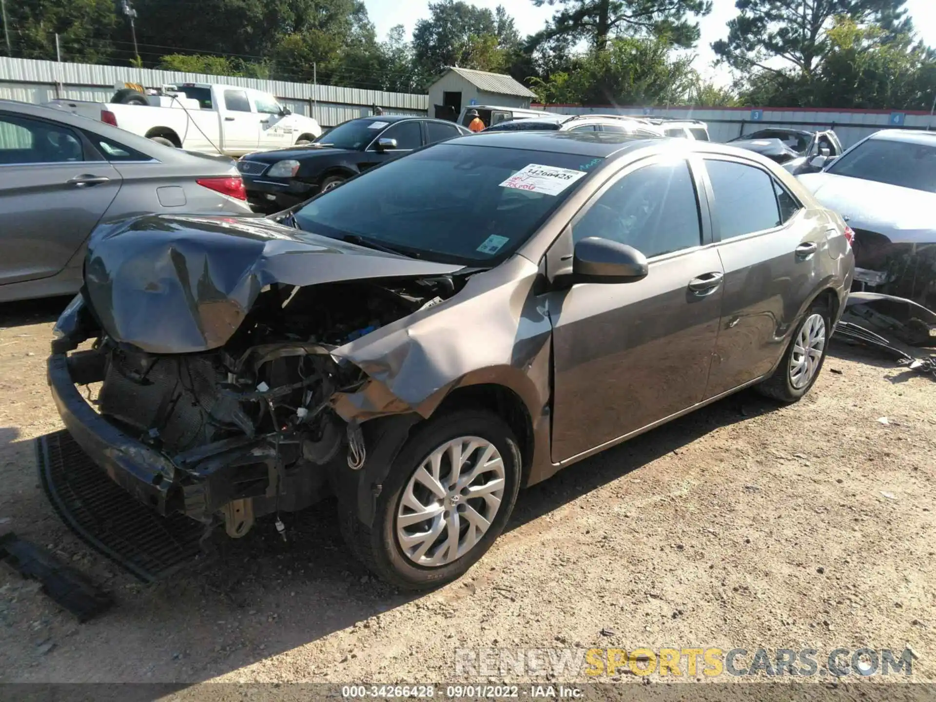 2 Photograph of a damaged car 5YFBURHE8KP895585 TOYOTA COROLLA 2019