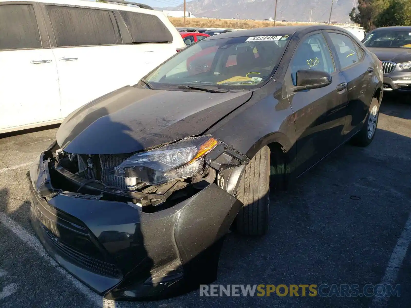 2 Photograph of a damaged car 5YFBURHE8KP895750 TOYOTA COROLLA 2019