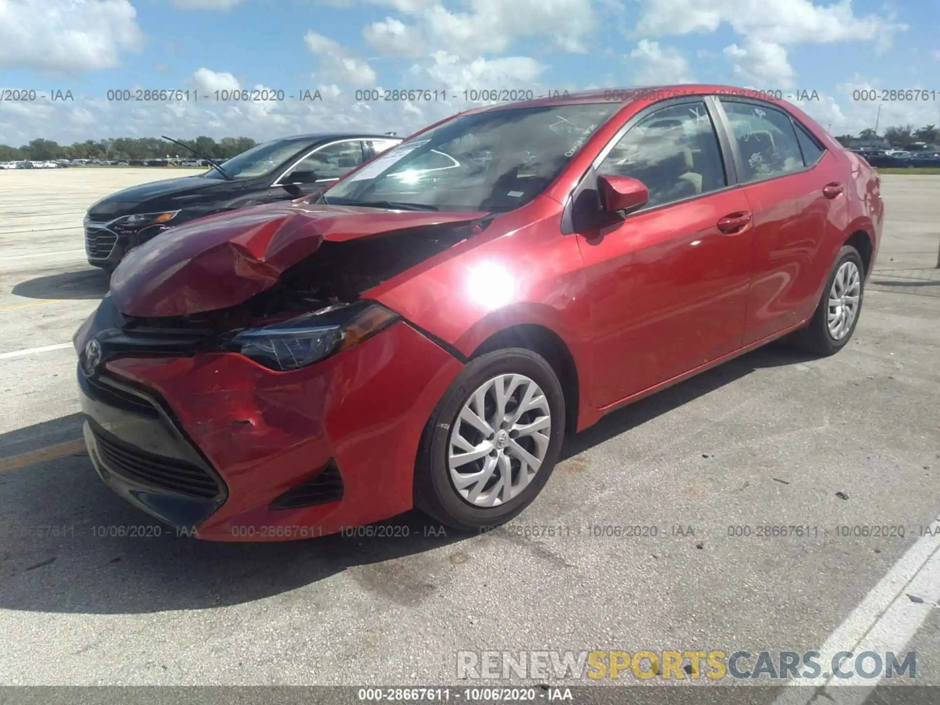 2 Photograph of a damaged car 5YFBURHE8KP895960 TOYOTA COROLLA 2019