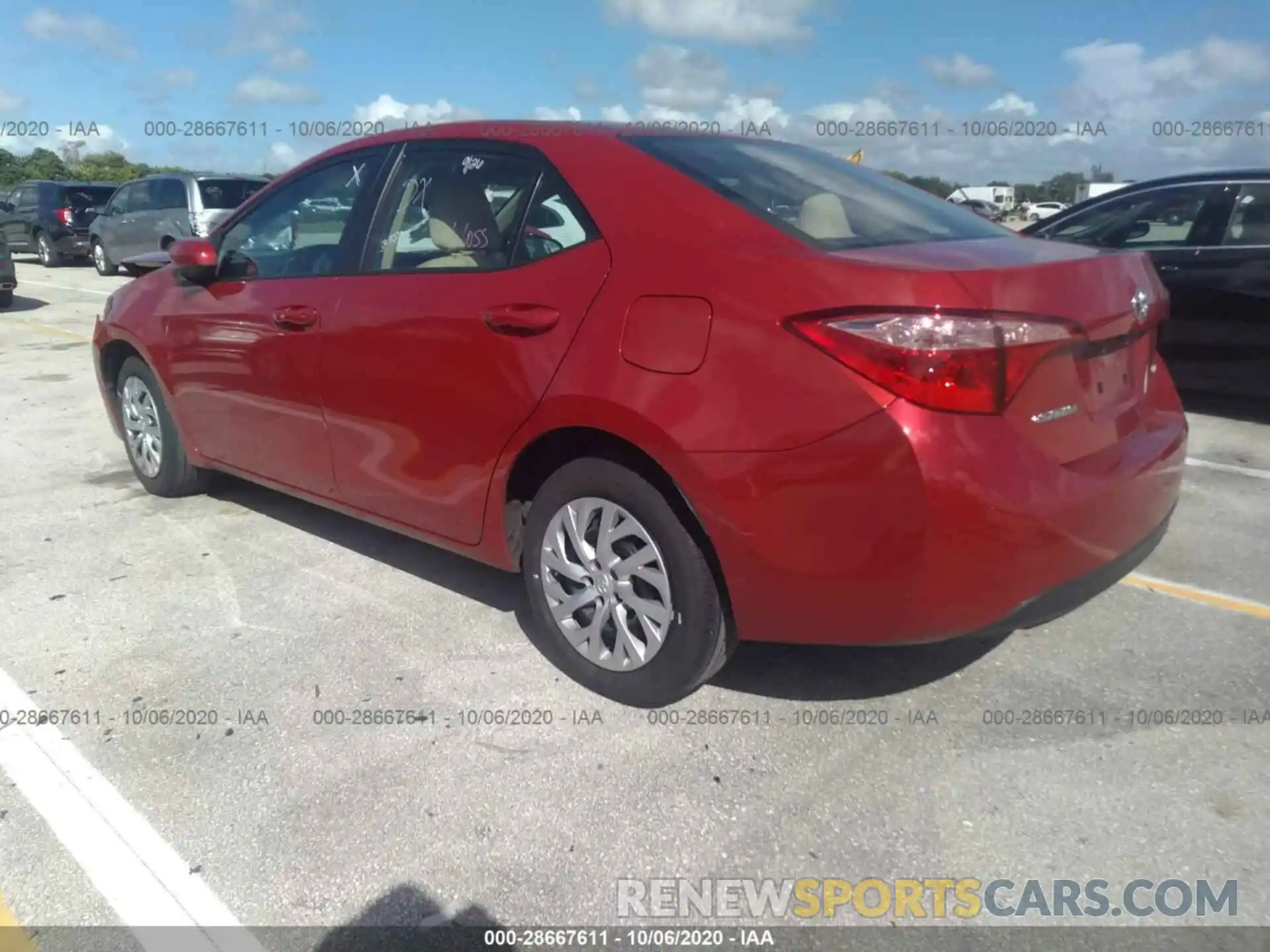 3 Photograph of a damaged car 5YFBURHE8KP895960 TOYOTA COROLLA 2019