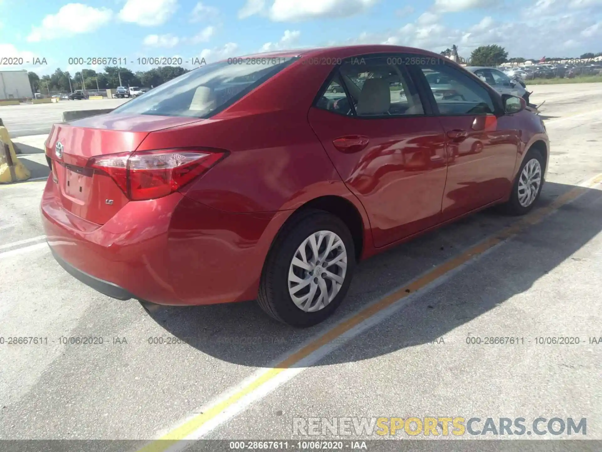 4 Photograph of a damaged car 5YFBURHE8KP895960 TOYOTA COROLLA 2019