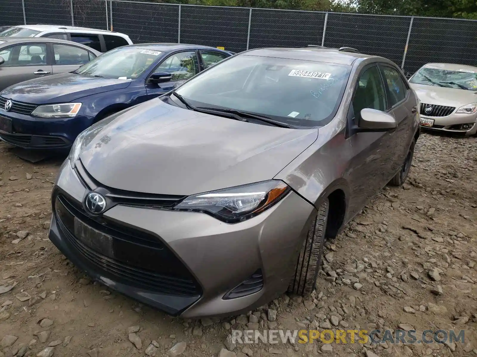 2 Photograph of a damaged car 5YFBURHE8KP895974 TOYOTA COROLLA 2019