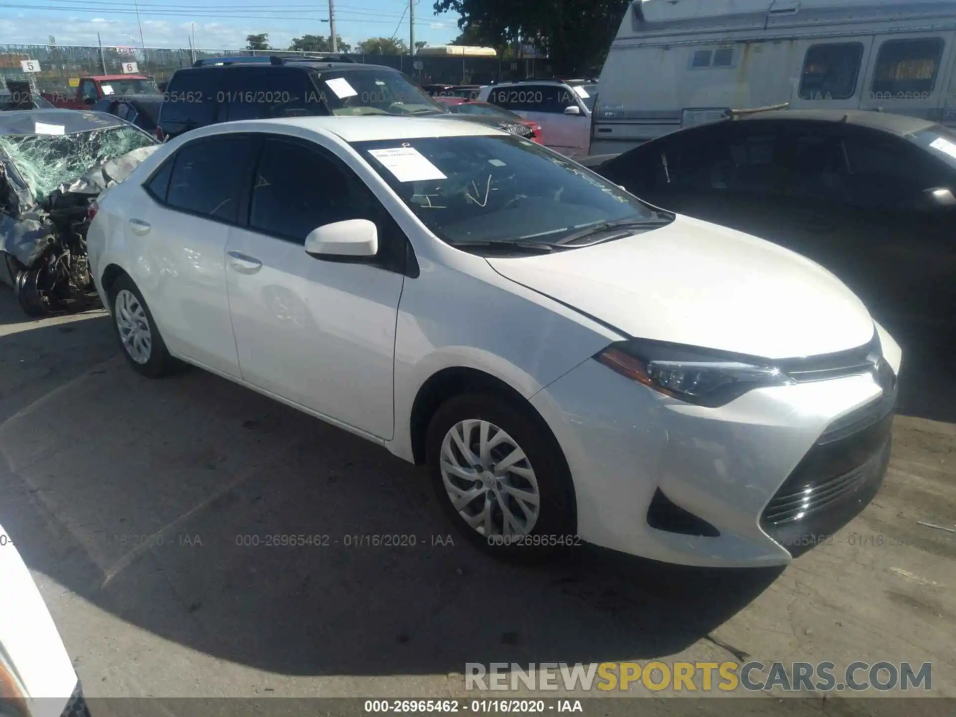 1 Photograph of a damaged car 5YFBURHE8KP896087 TOYOTA COROLLA 2019