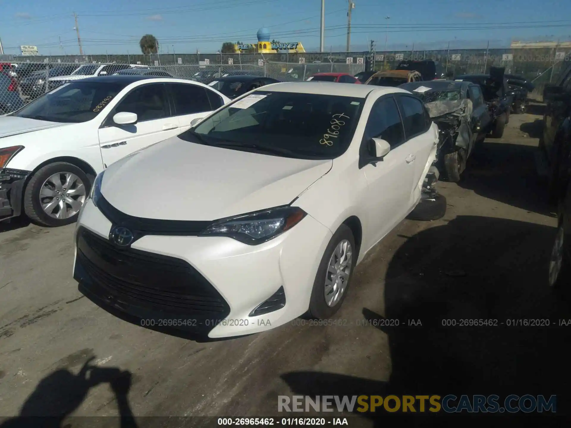 2 Photograph of a damaged car 5YFBURHE8KP896087 TOYOTA COROLLA 2019