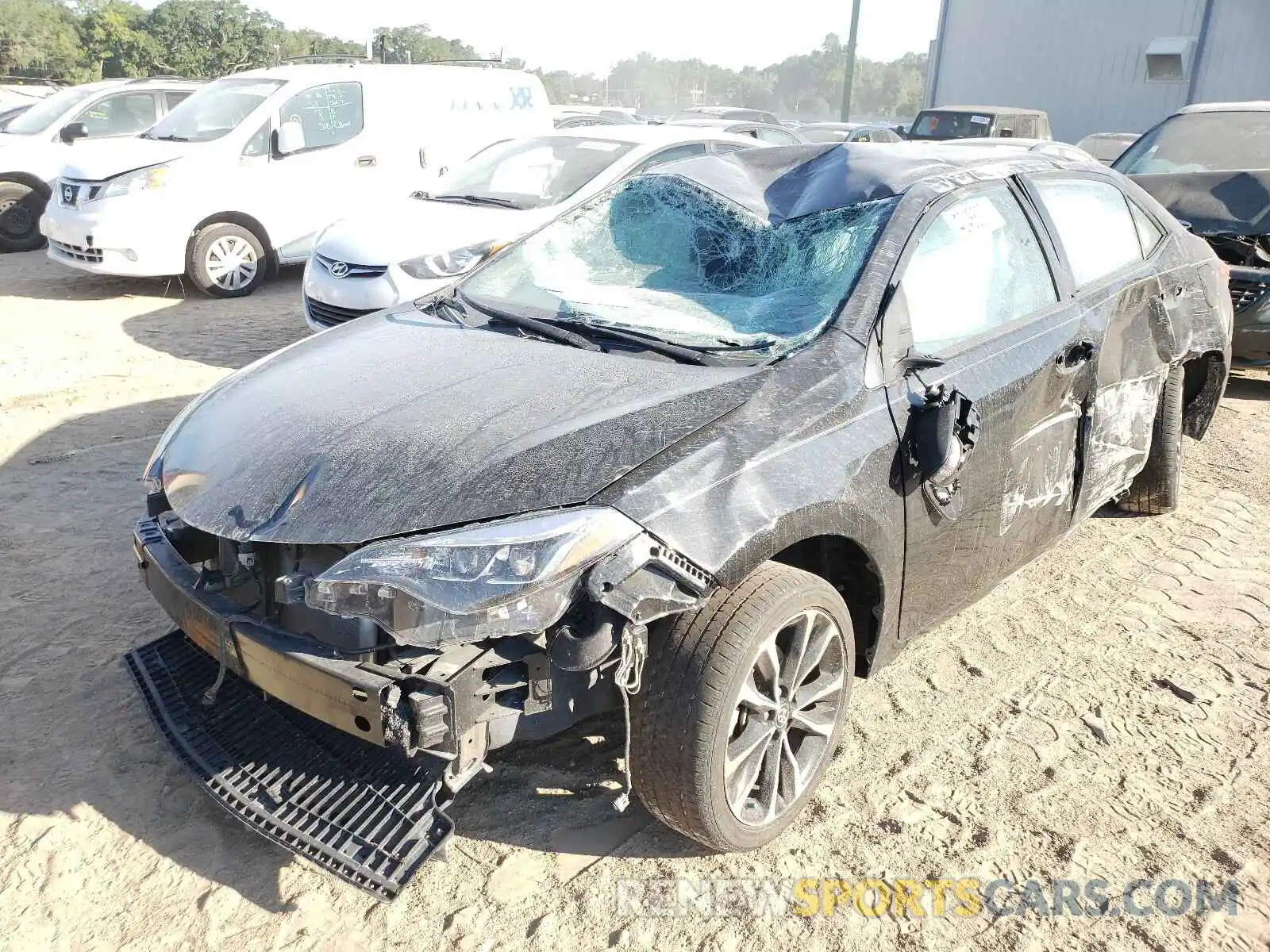 2 Photograph of a damaged car 5YFBURHE8KP896803 TOYOTA COROLLA 2019