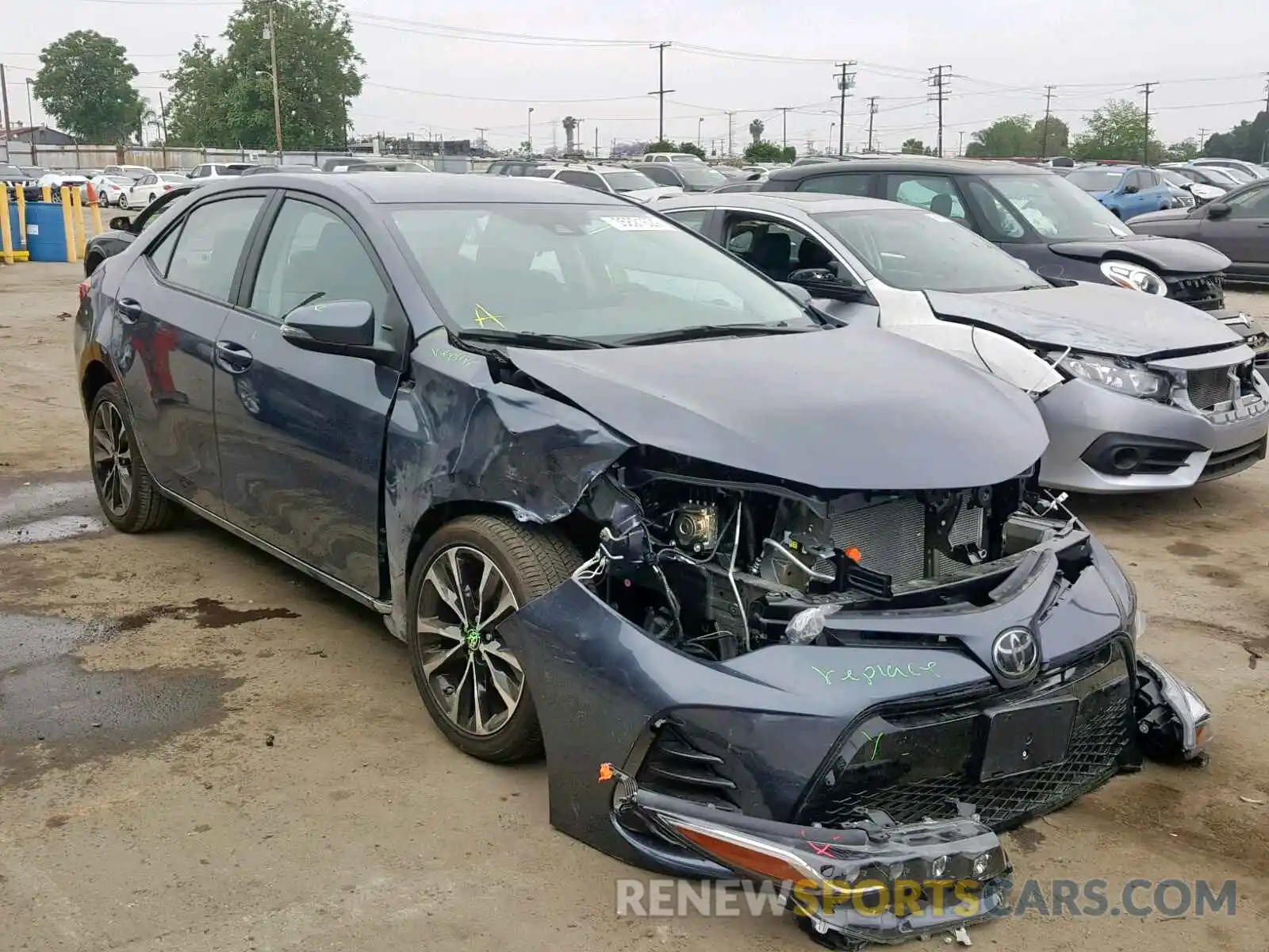 1 Photograph of a damaged car 5YFBURHE8KP897062 TOYOTA COROLLA 2019