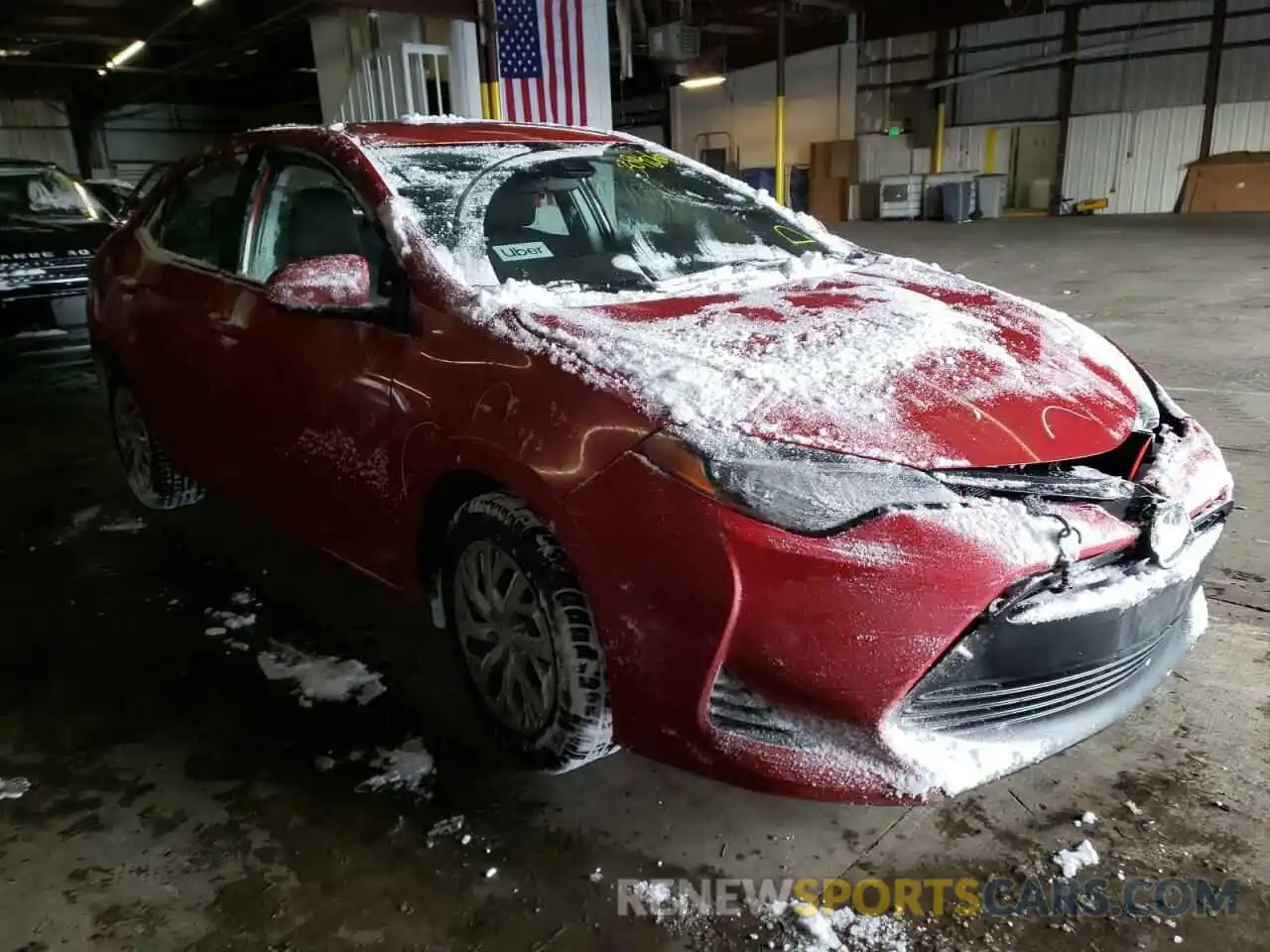 1 Photograph of a damaged car 5YFBURHE8KP897143 TOYOTA COROLLA 2019