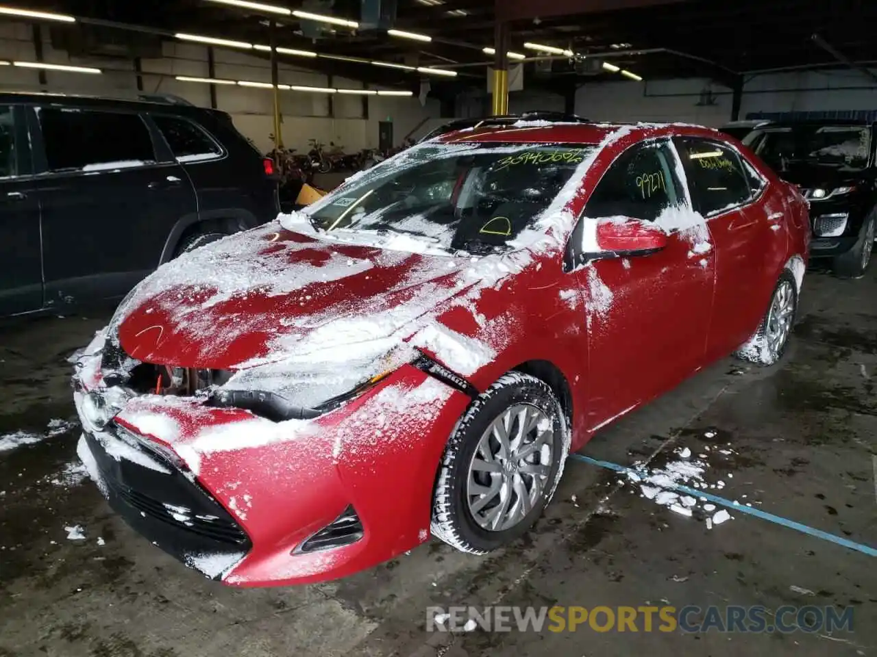 2 Photograph of a damaged car 5YFBURHE8KP897143 TOYOTA COROLLA 2019