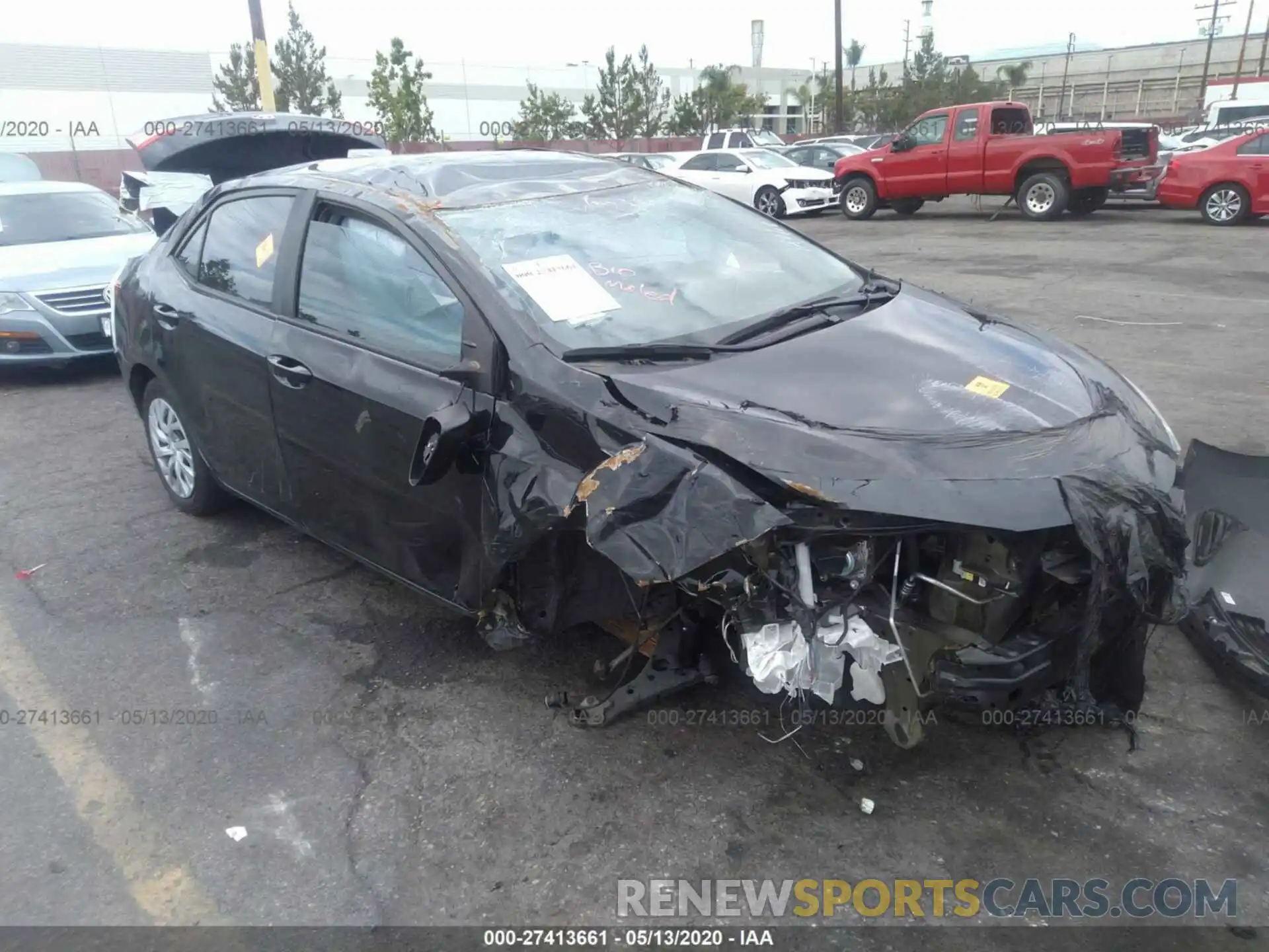 1 Photograph of a damaged car 5YFBURHE8KP897210 TOYOTA COROLLA 2019