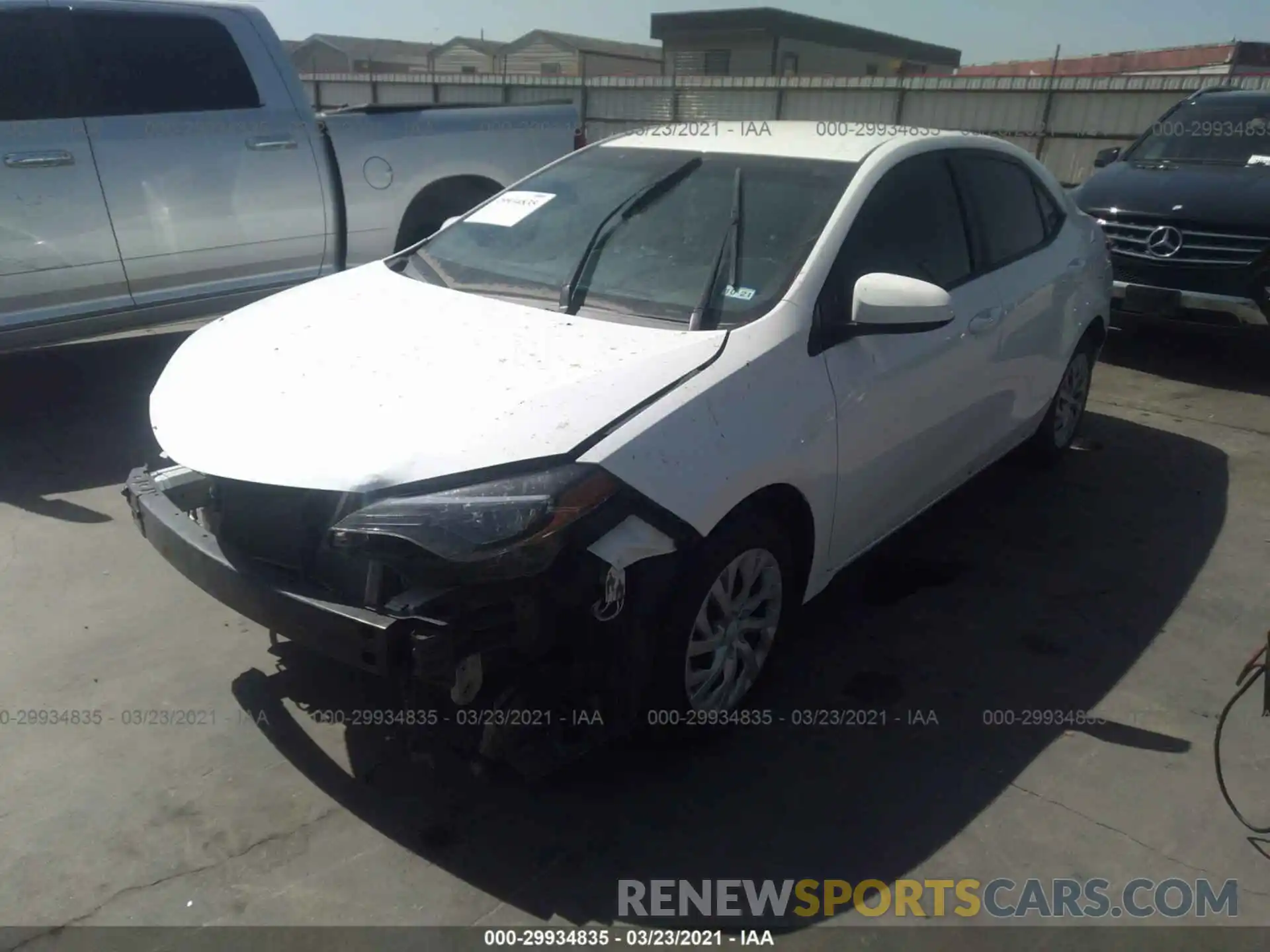 2 Photograph of a damaged car 5YFBURHE8KP897451 TOYOTA COROLLA 2019