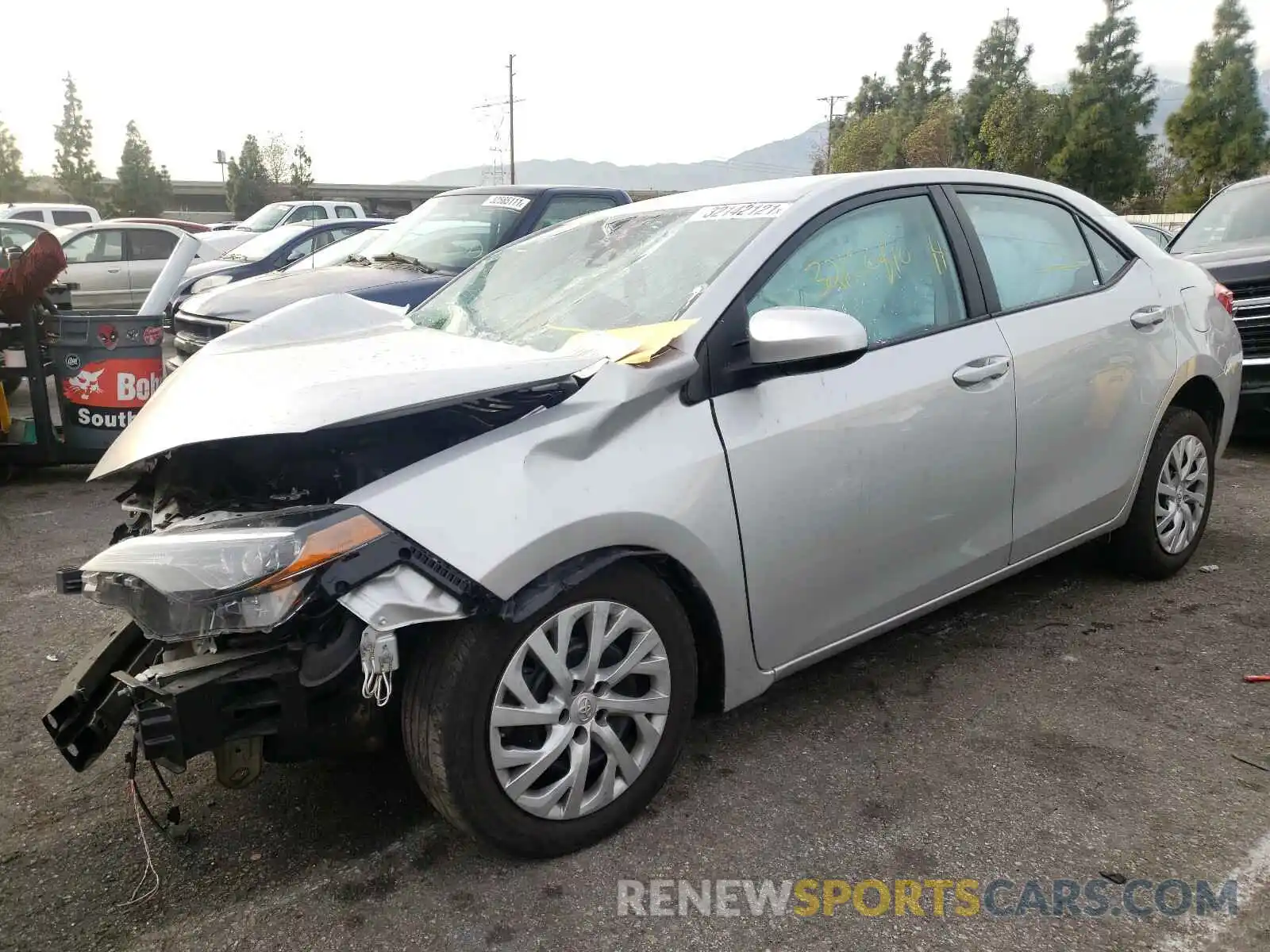 2 Photograph of a damaged car 5YFBURHE8KP897739 TOYOTA COROLLA 2019